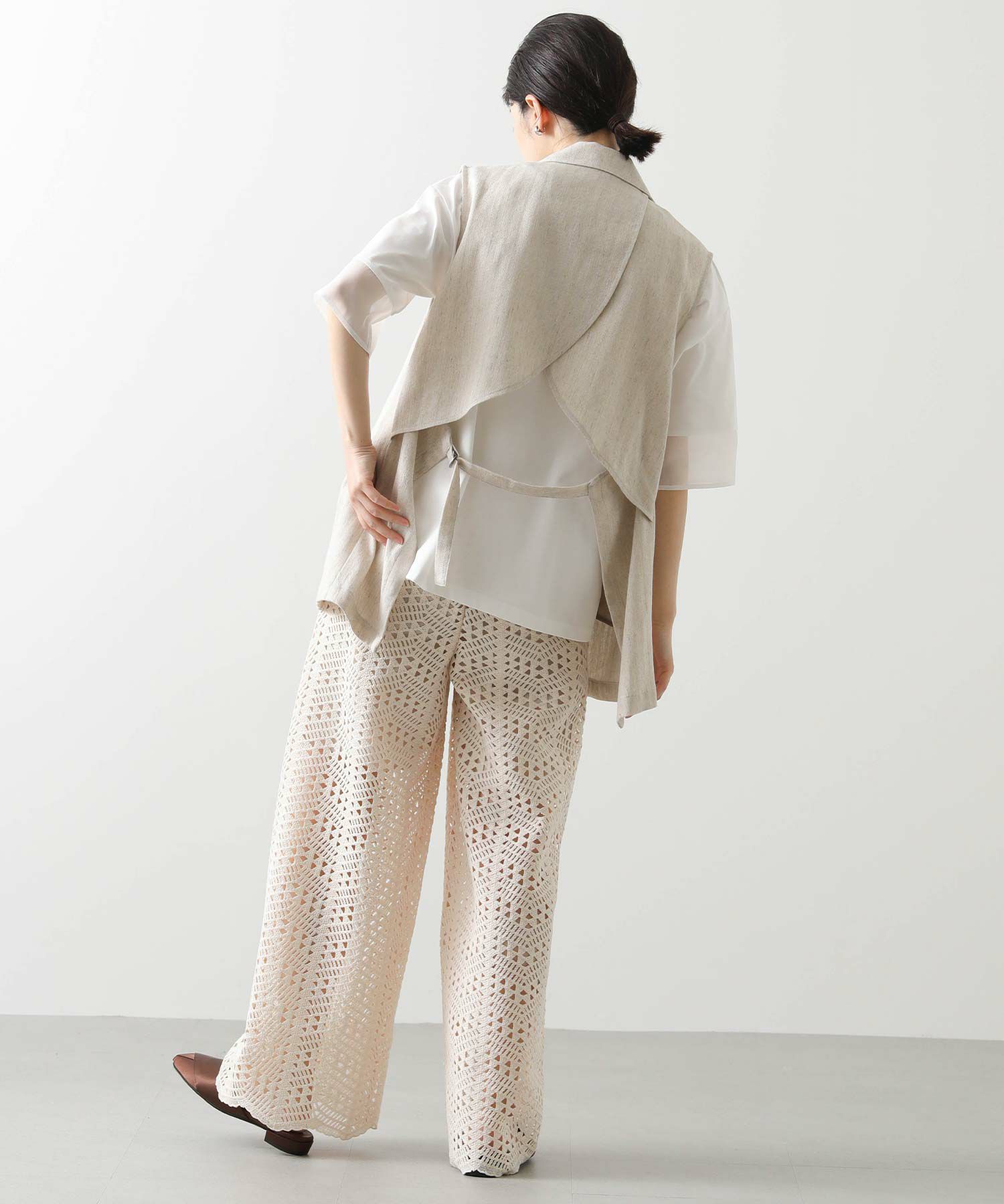 【新品未使用タグあり】Gready Brilliant LU麻ヘリンボンベスト Gready BrilliantLU麻ヘリンボンベスト | SEKIMIKI Online