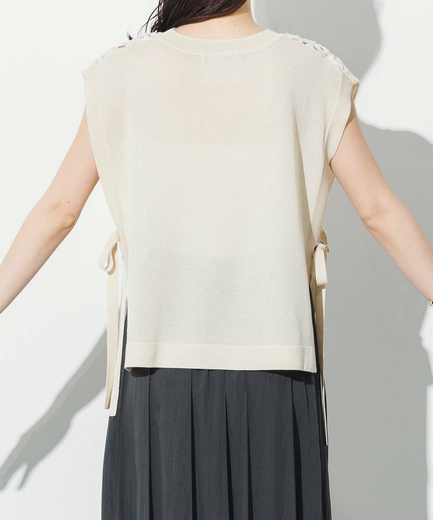 kure0218ベストM レース　刺繍　ナイロン　AD2003 ENGINEERED GARMENTS｜フライトサテンナイロン ベスト “LL Vest