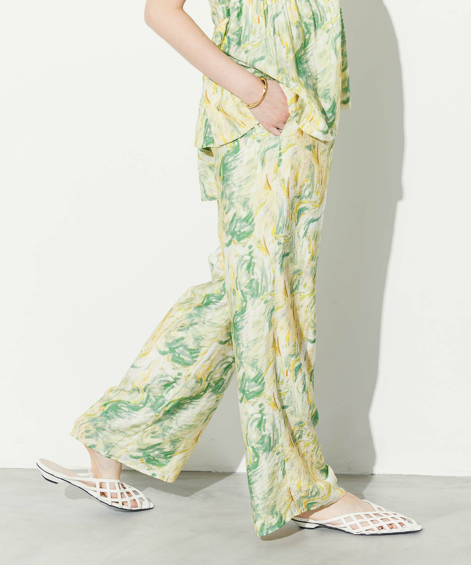 Gready Brilliant パンツ ピンタックワイドパンツ レディース
