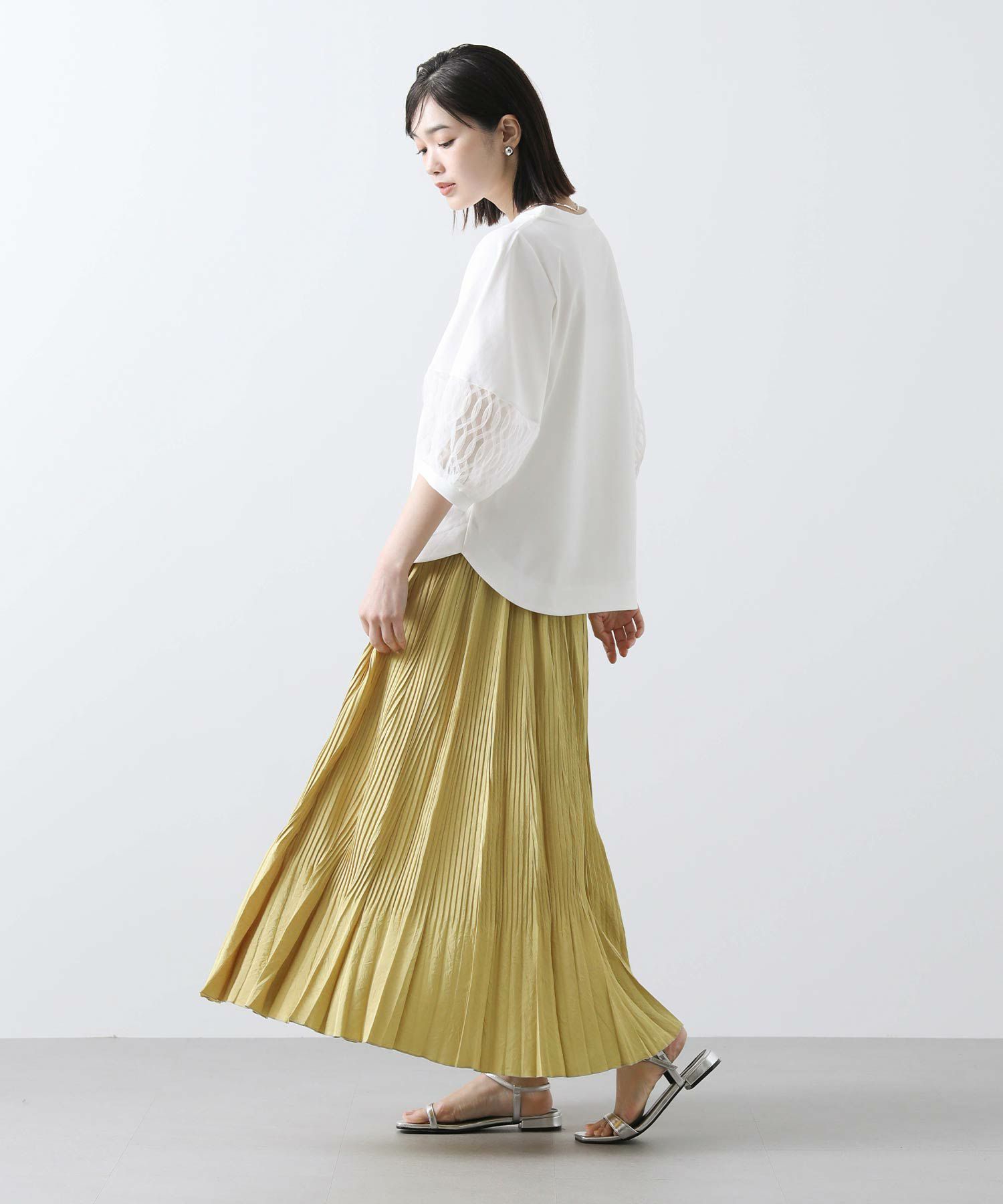 Gready Brilliant 半袖 カットソー レース ブラック Gready Brilliant 異素材レースタックフレアカットソー - メルカリ