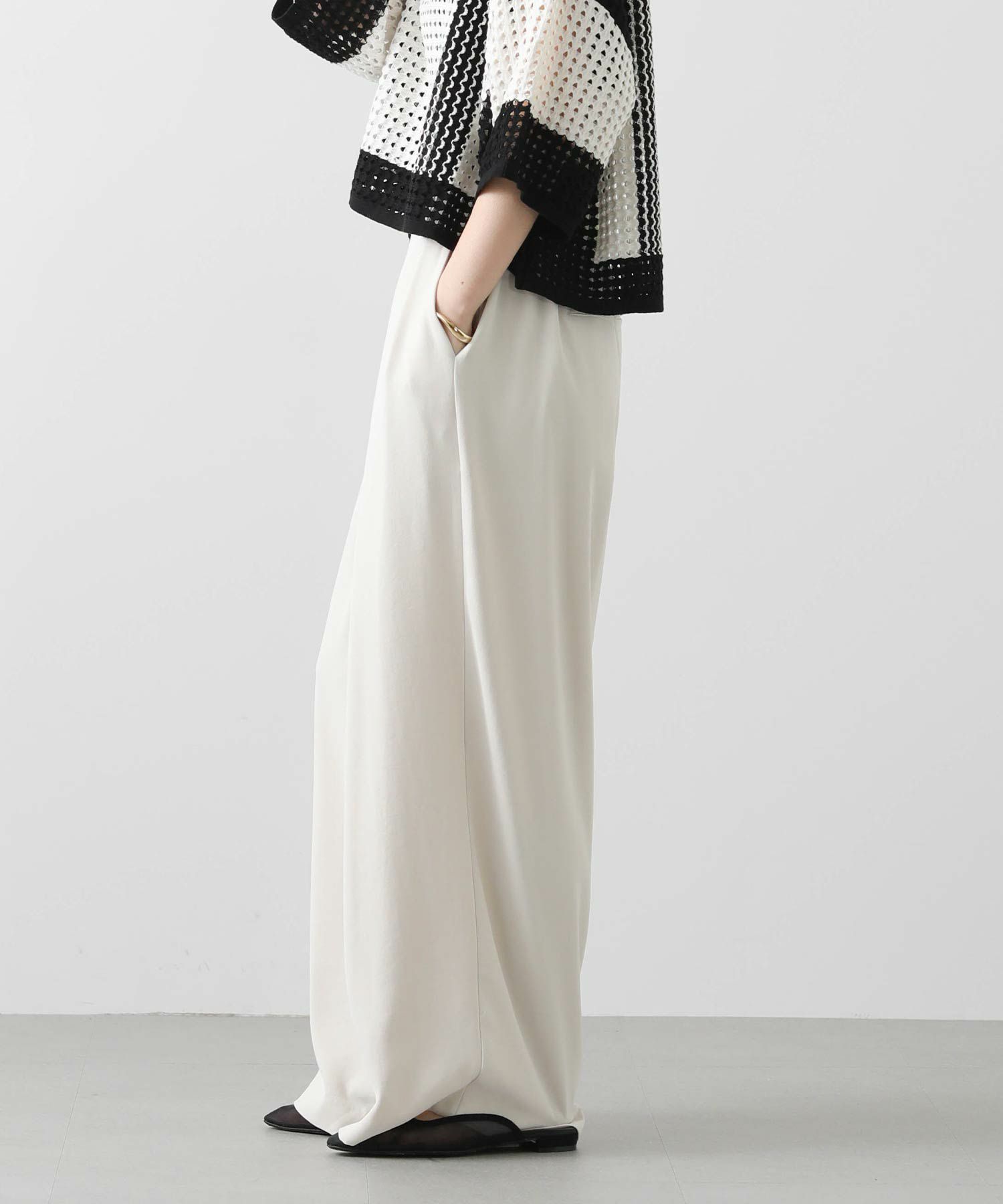 Gready Brilliants.2タックワイドパンツ | SEKIMIKI Online