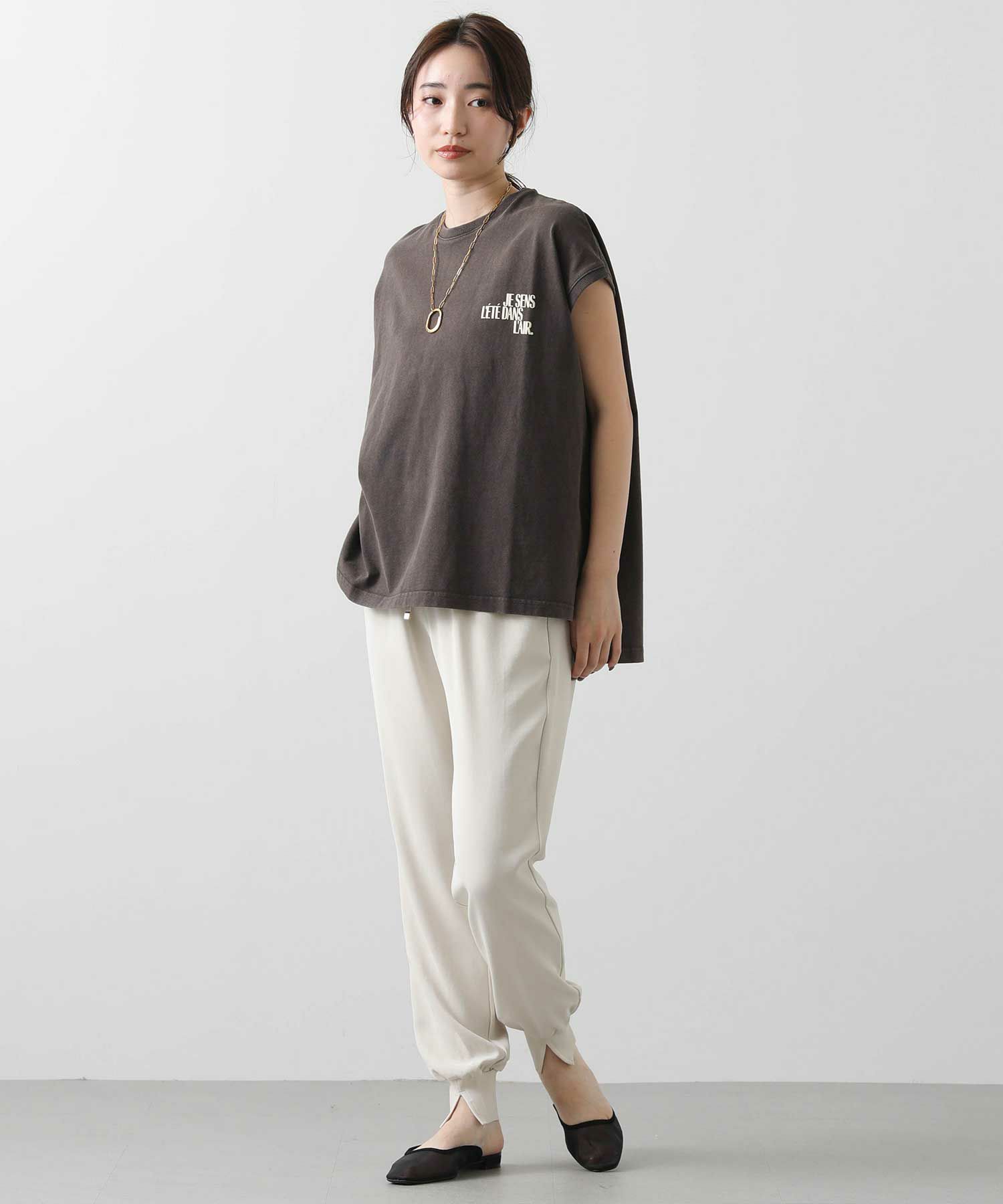 Gready Brilliant ベージュパンツ Gready Brilliant2タックワイドパンツ | SEKIMIKI Online