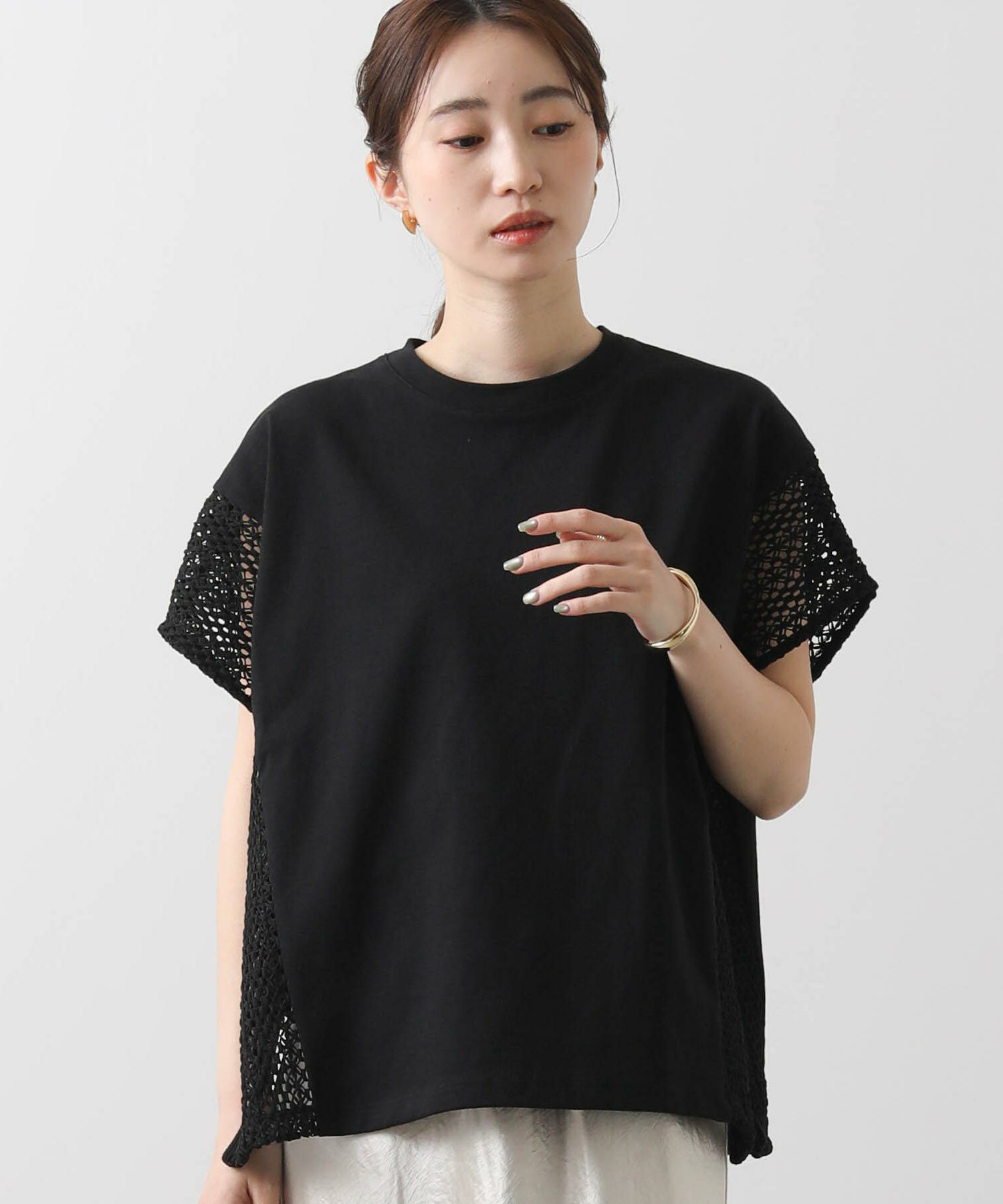 Gready BrilliantSラッセルレース切替フレンチスリーブ