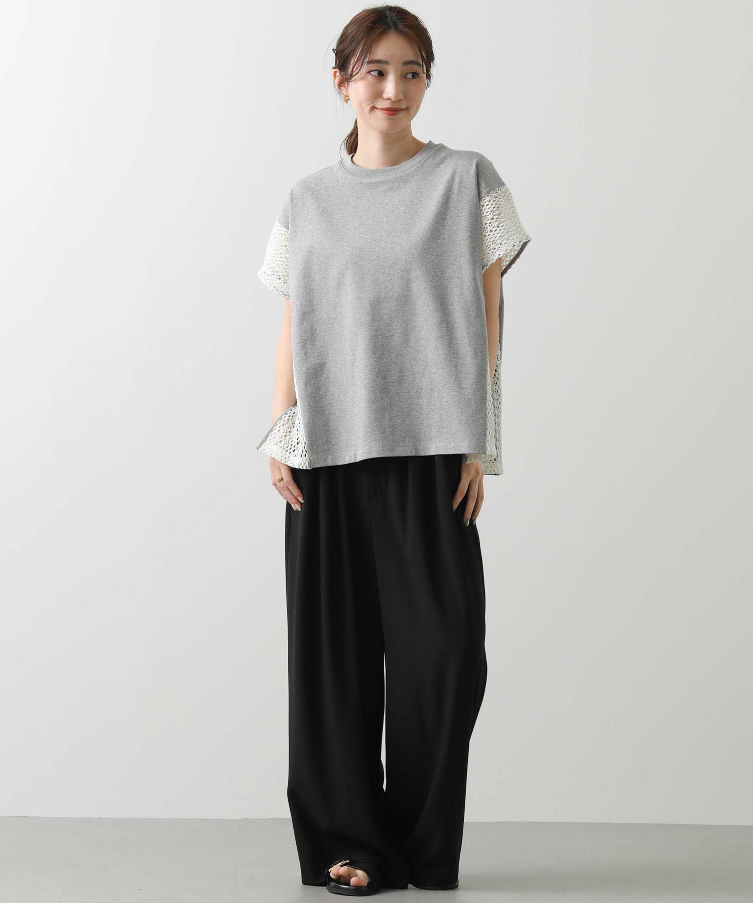 Gready BrilliantSラッセルレース切替フレンチスリーブ