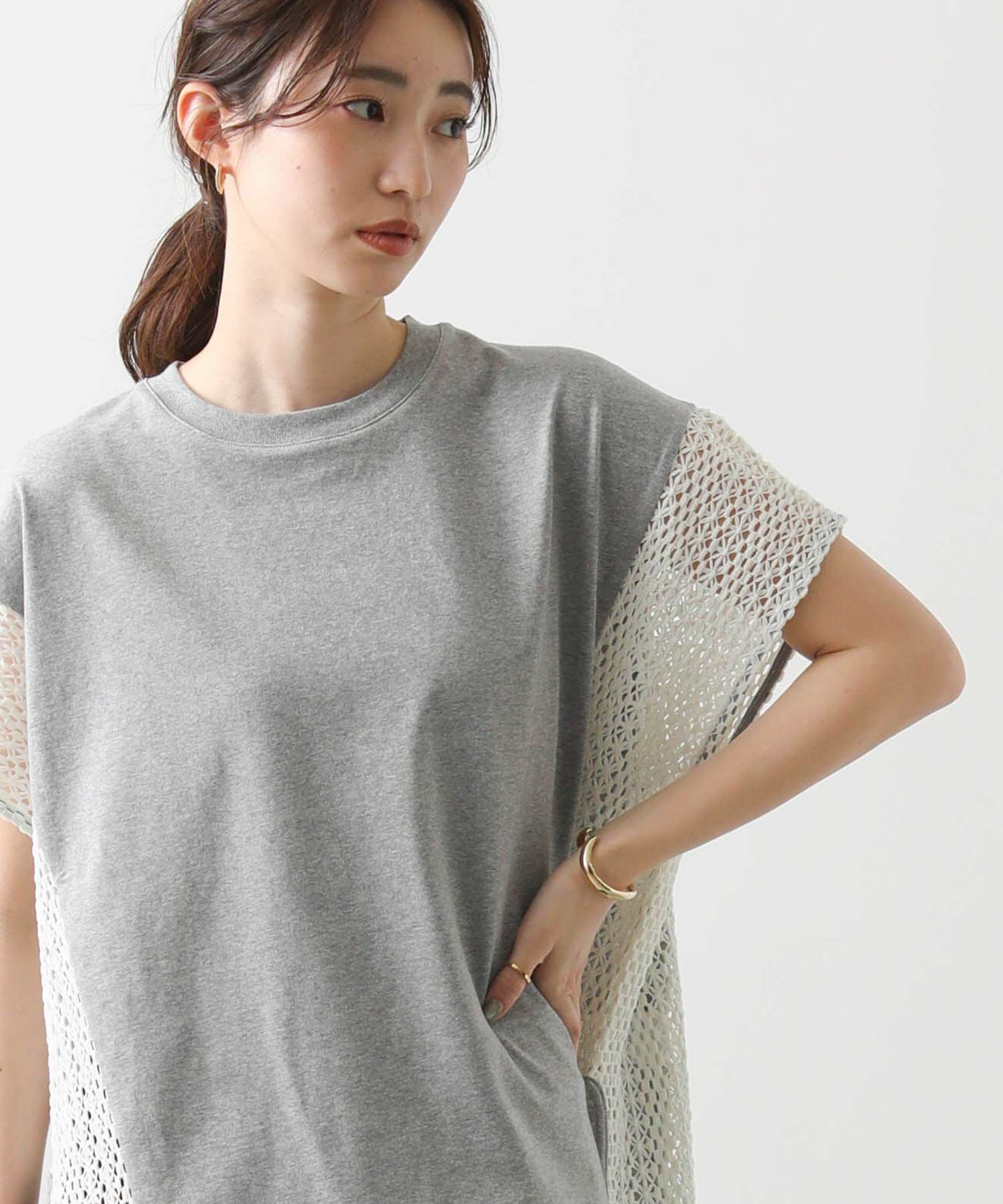 Gready BrilliantSラッセルレース切替フレンチスリーブ