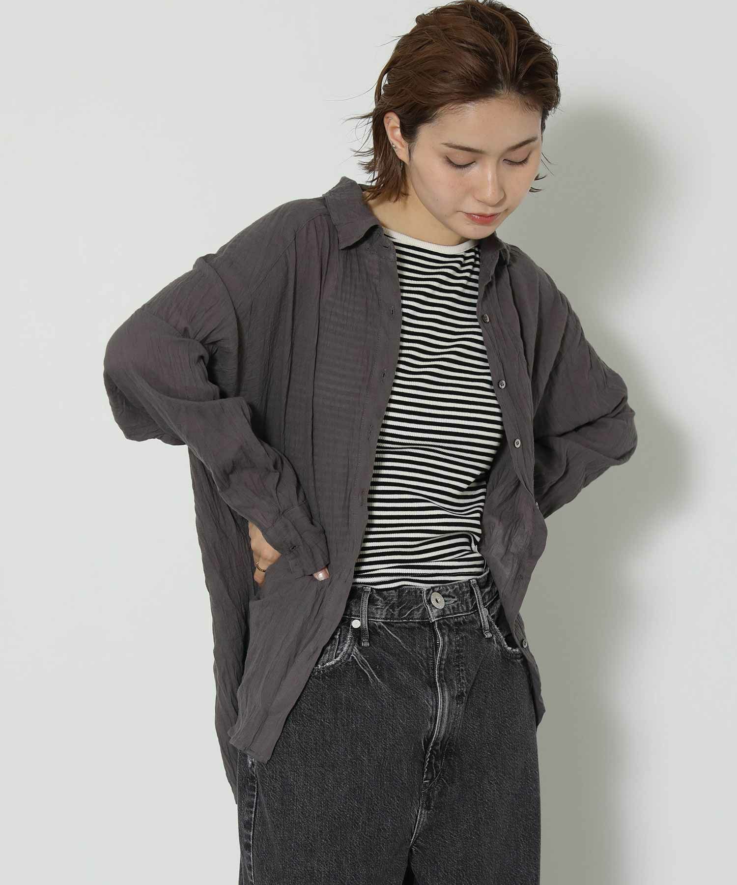 今期新品⭐︎Re Fiina ワッシャー楊柳シャツGready brilliant Gready Brilliant｜Re Fiina ワッシャー楊柳シャツ | Rakuten