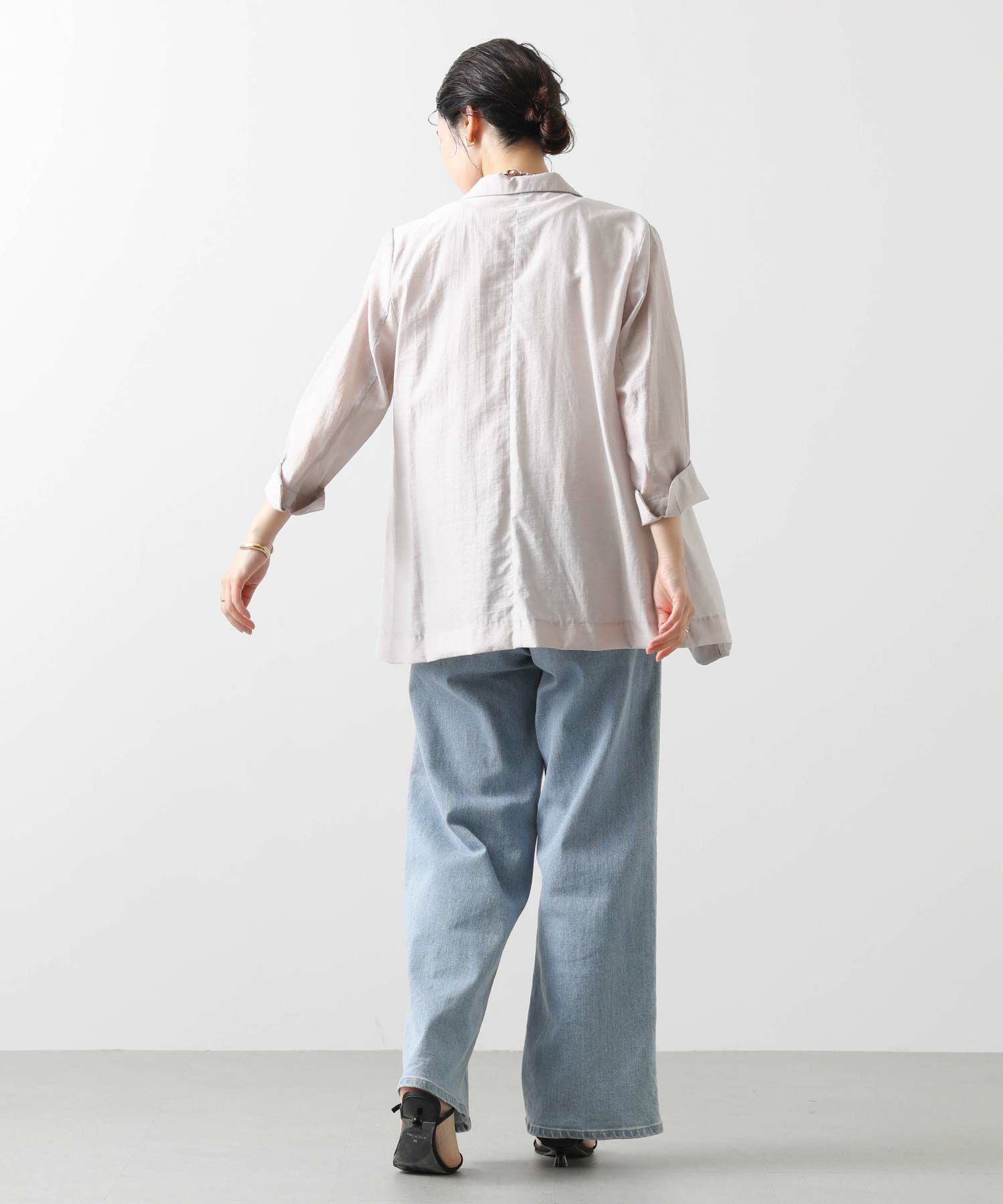 Gready Brilliantシアースラブテーラー7分袖ジャケット