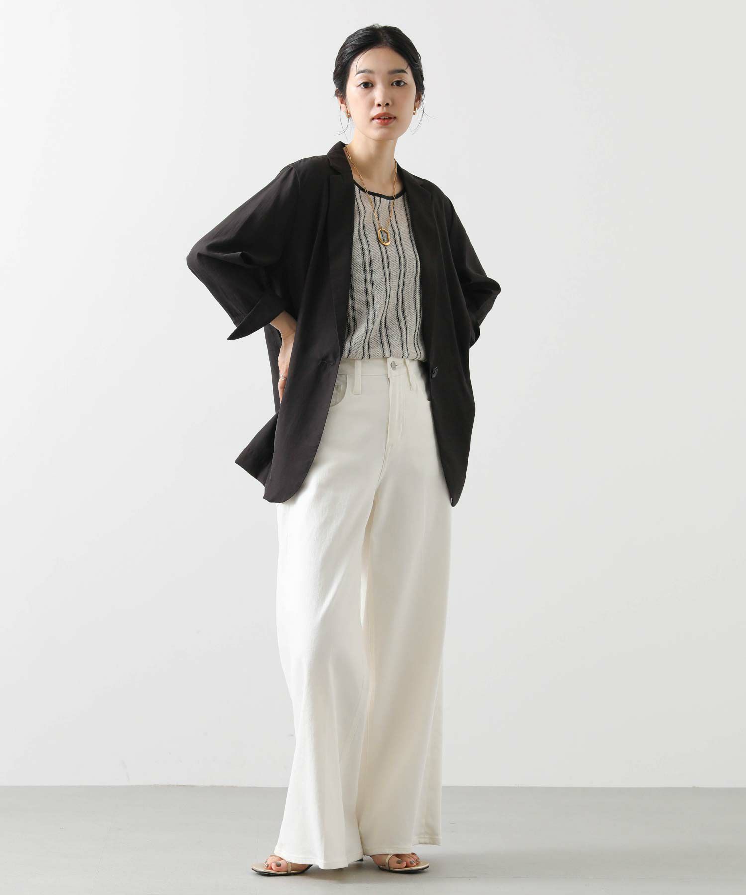 Gready Brilliantシアースラブテーラー7分袖ジャケット