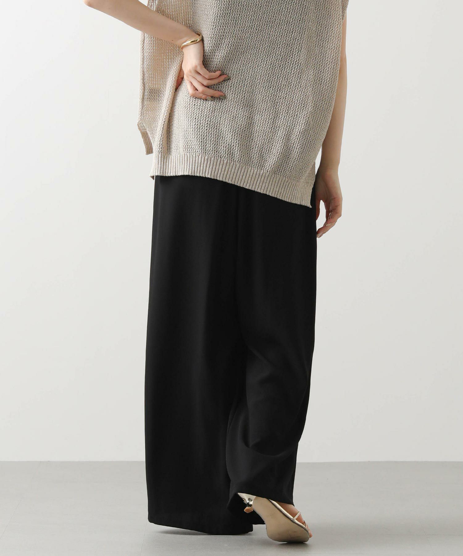 gready brilliant購入　 FAVORI ワイドパンツ Gready Brilliantジョーゼットワイドパンツ | SEKIMIKI Online