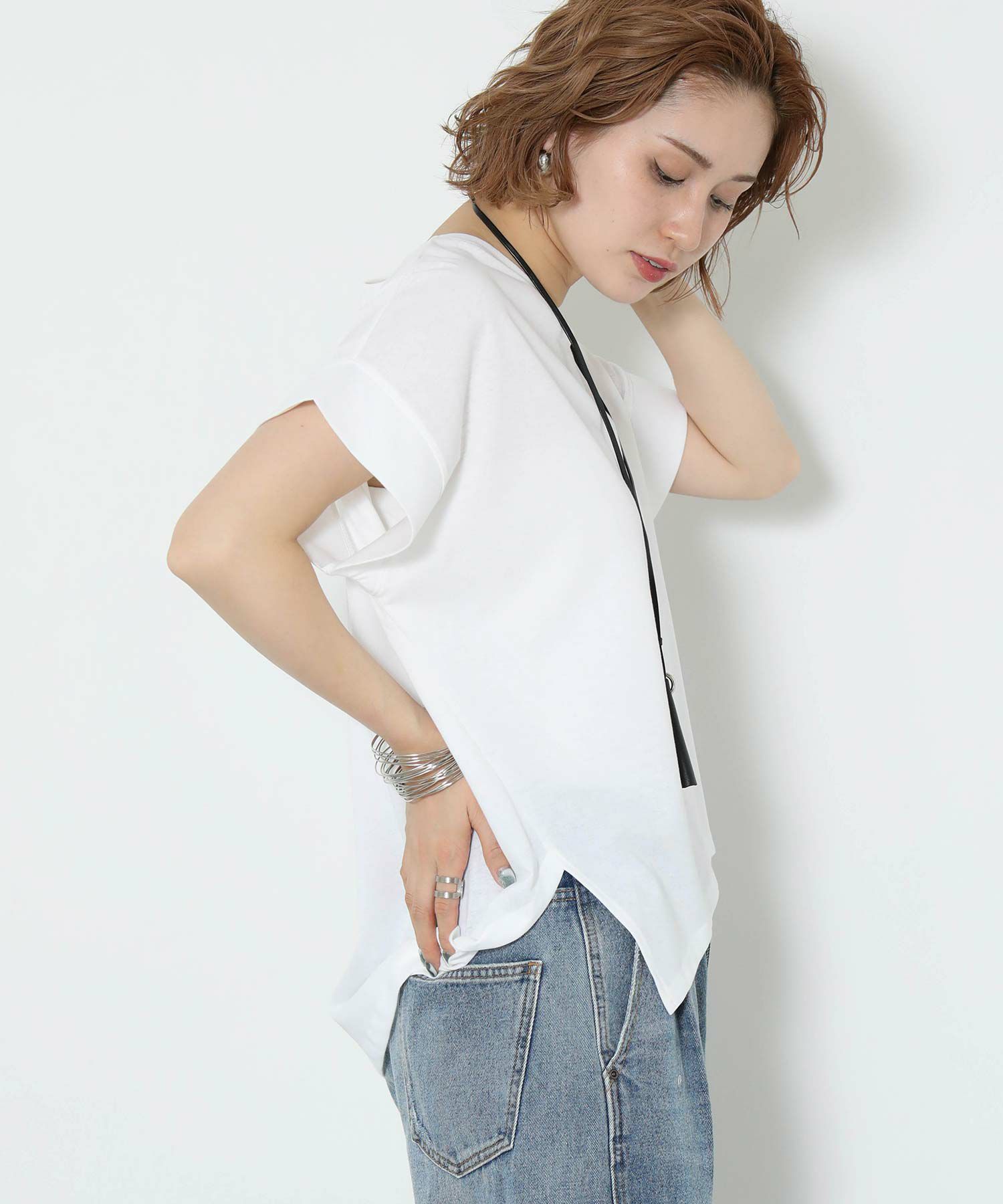 専用2025夏新品　グレディブリリアン　Re Fiina ボーダーアシメTシャツ 専用2025夏新品 グレディブリリアン Re Fiina ボーダーアシメT