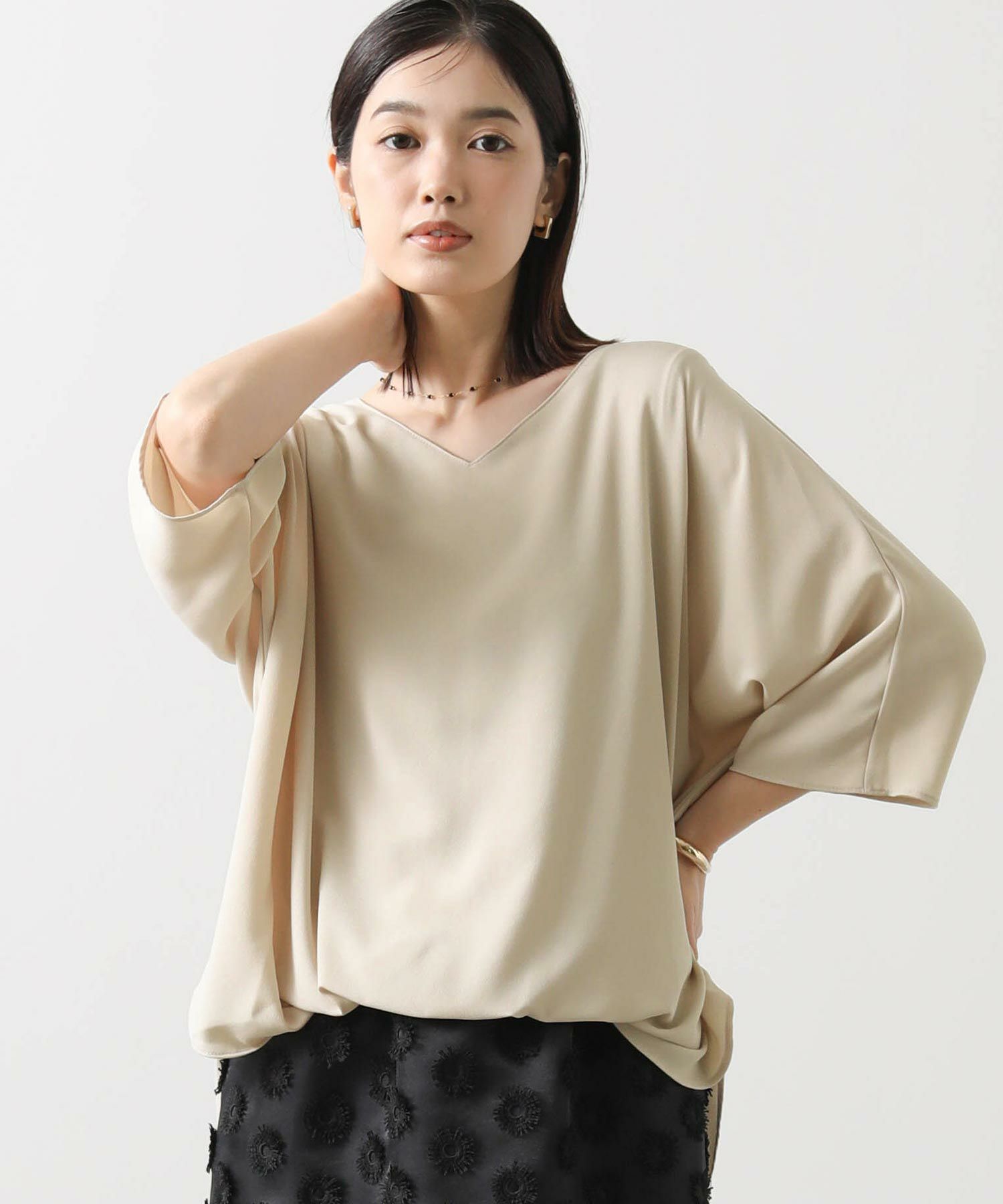 美品⁂センソユニコ⁂半袖シャツ ブラウス ドルマン ペイント 変形
