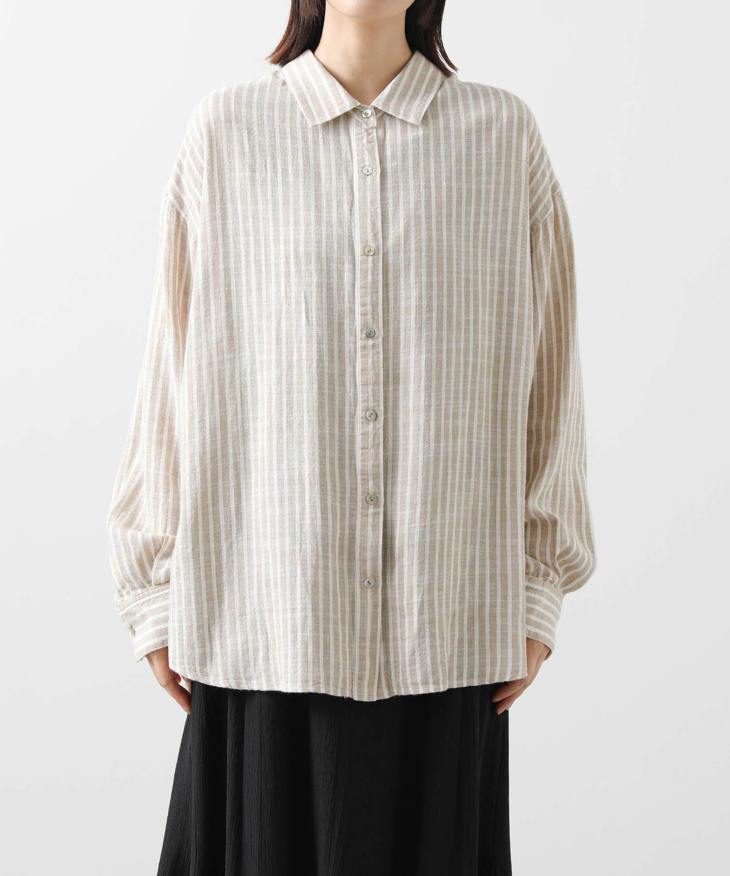 匿名発送　美品　RECHEL COMEY シルクブレンドストライプシャツ ストライプノースリーブシャツレディース2023年夏新デザイン