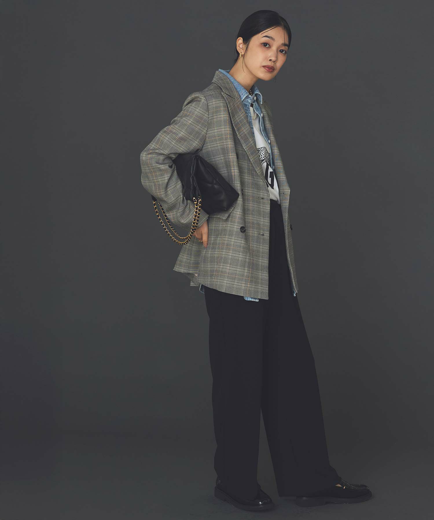 Gready BrilliantLUチェックテーラードジャケット | SEKIMIKI Online