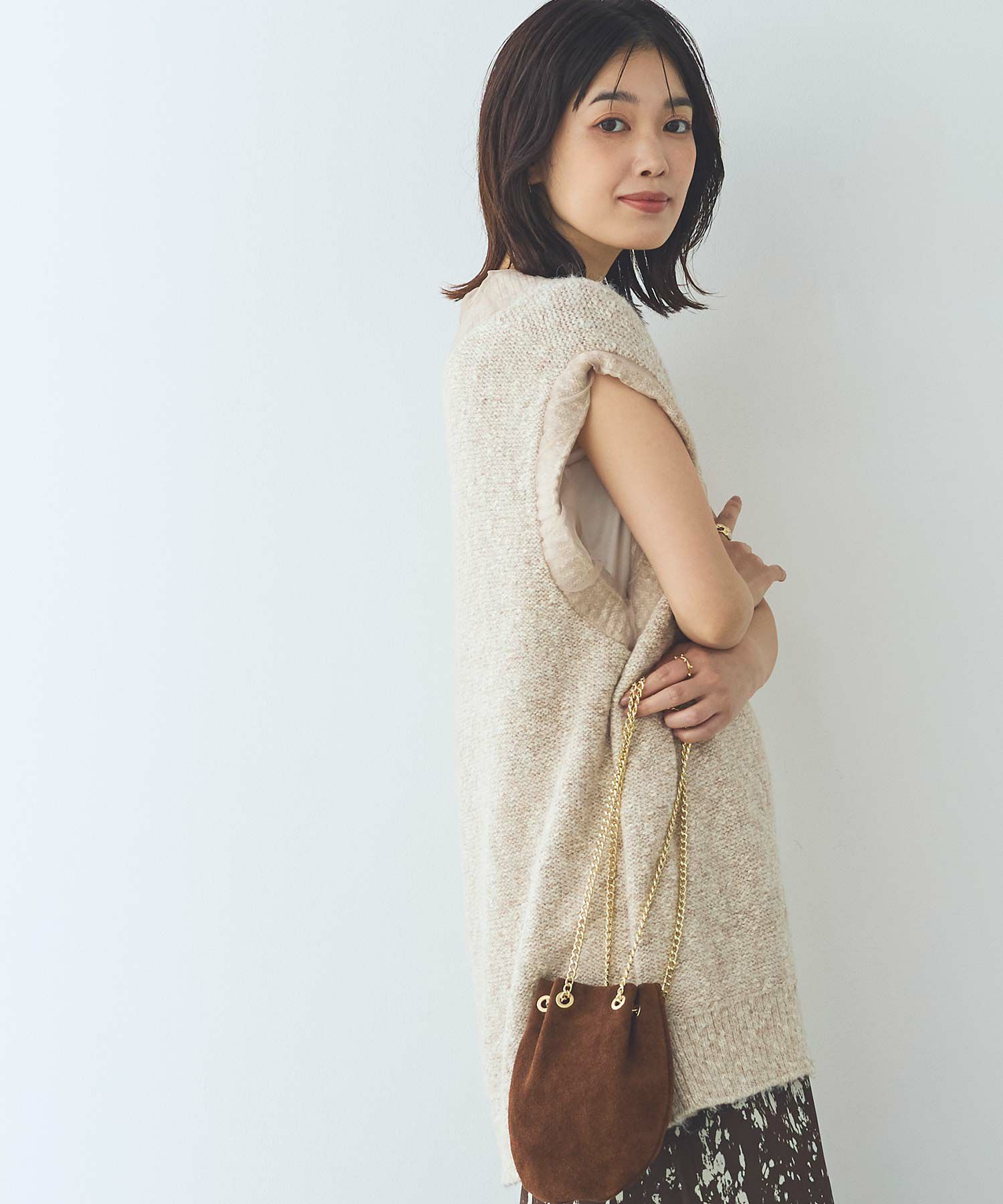 Gready Brilliants.リバーオーガンニットベスト | SEKIMIKI Online