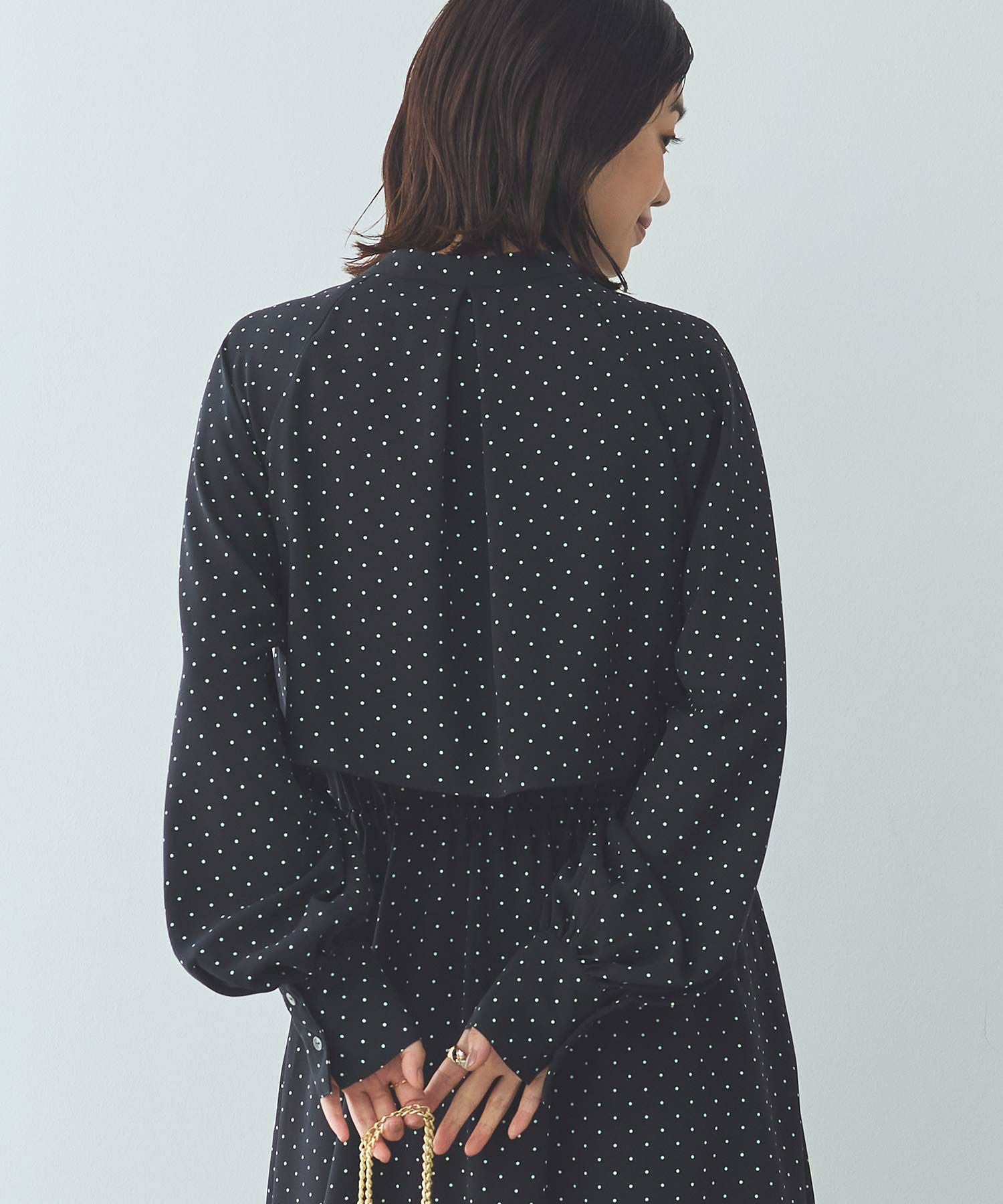 Gready Brilliants.LUドットケープワンピース | SEKIMIKI Online