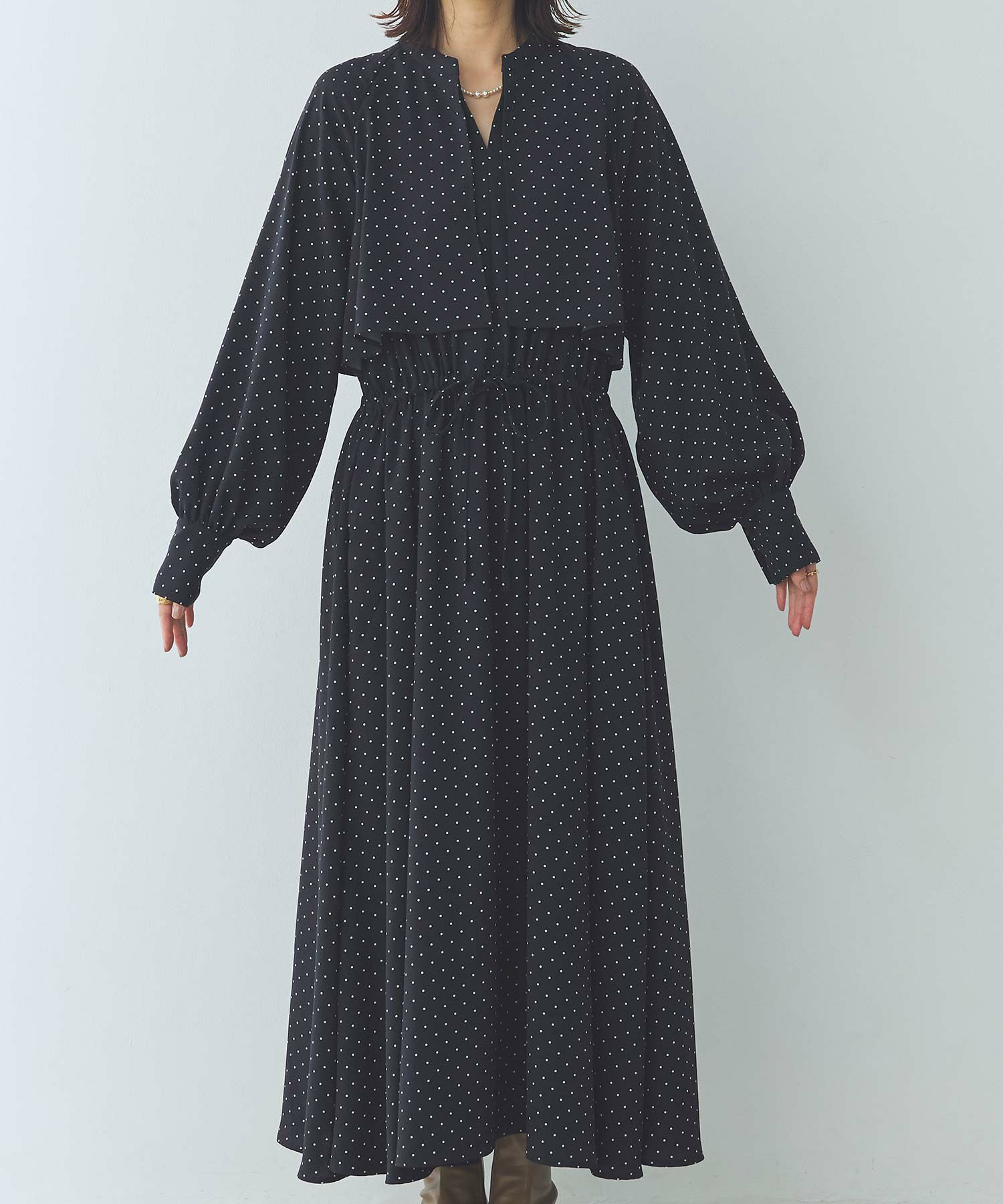 ましゅこ Gready Brilliant ワンピース Gready Brilliants.LUドットケープワンピース | SEKIMIKI Online