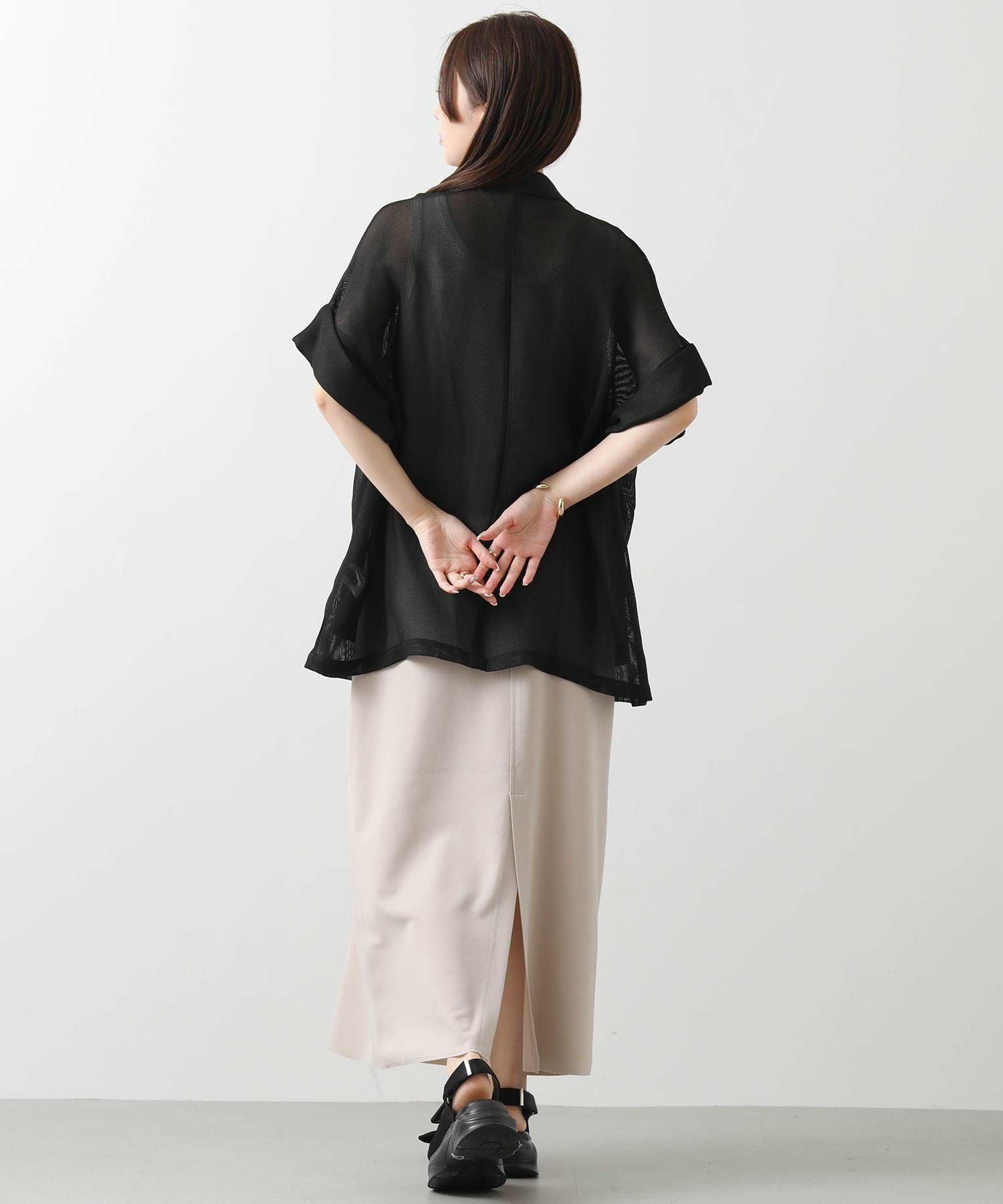 Gready Brilliantカットジョーゼット2wayノースリーブワンピース