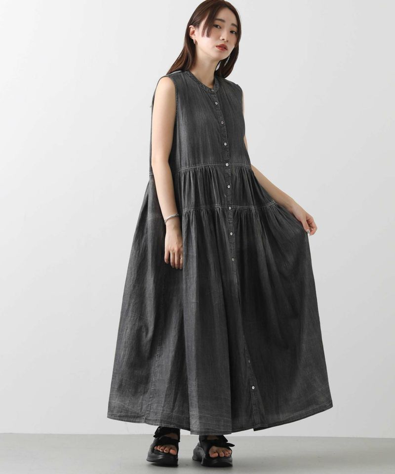 ✨値下げ✨新品✨24ss✨sacai✨シャツワンピース✨ノースリーブ✨現行品 sacai Nylon Twill x Cotton Jersey Dress – mou by ACROPOLIS