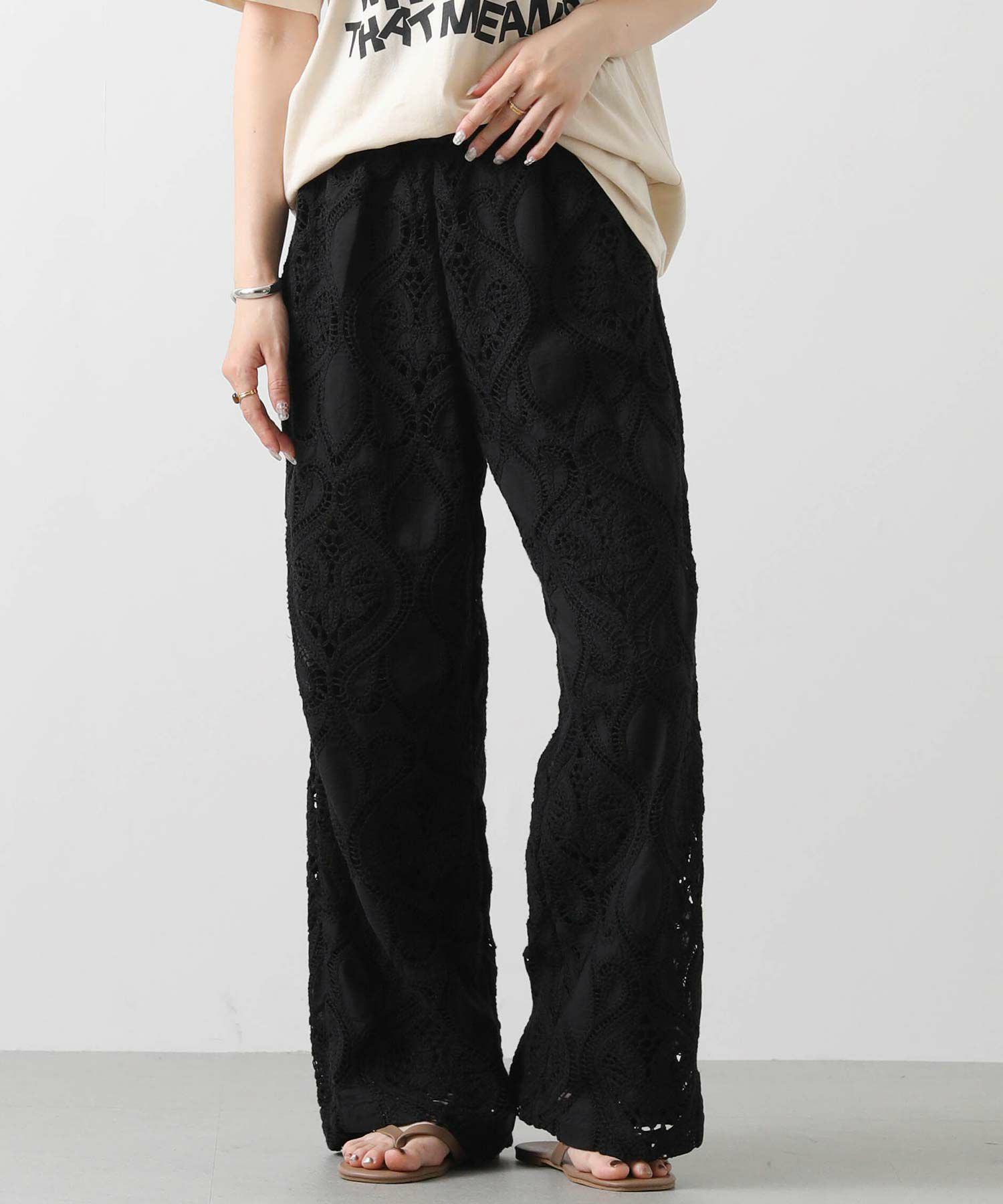 パンツ Gready Brilliant Healthy Baggy Gready Brilliantエンブロレースイージーパンツ | SEKIMIKI Online