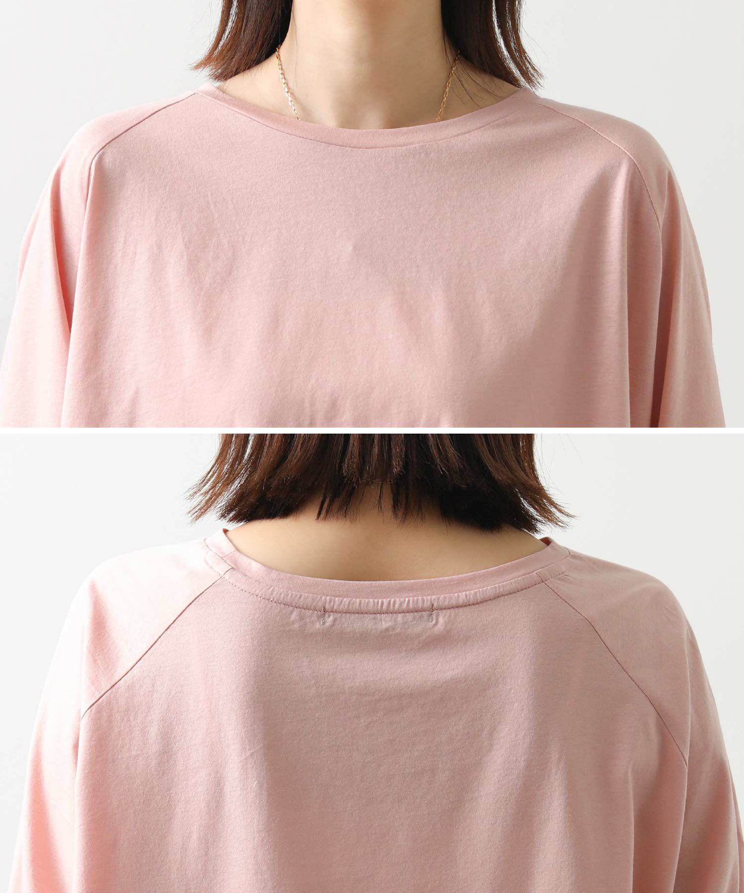 Gready brilliant カットソー シャツ　シアー今期　ピンク　美品 Gready Brilliant裾シアーラウンド7分袖カットソー | SEKIMIKI