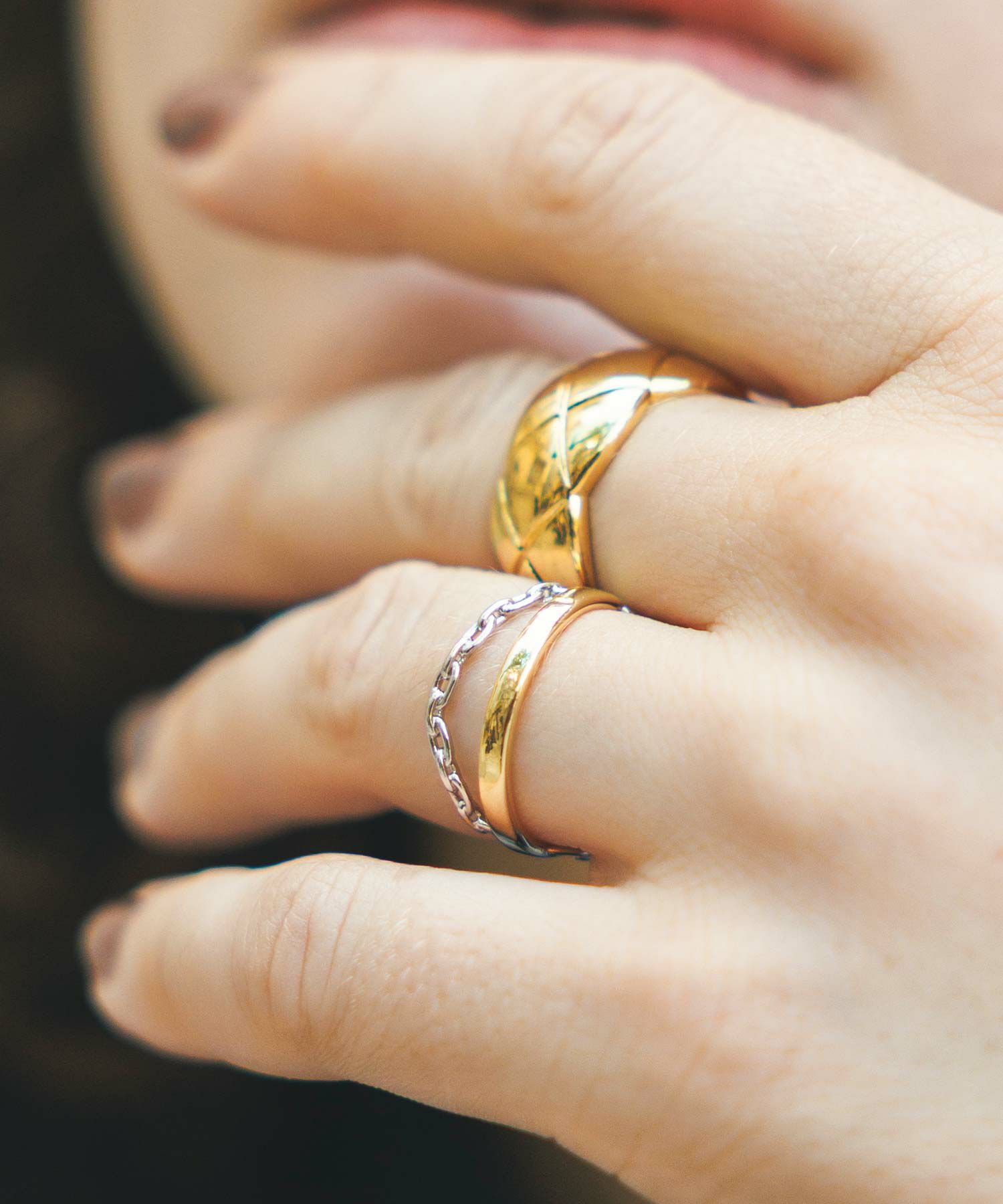 Gready Brilliant【竹下 玲奈select item】チェーンクロスリング