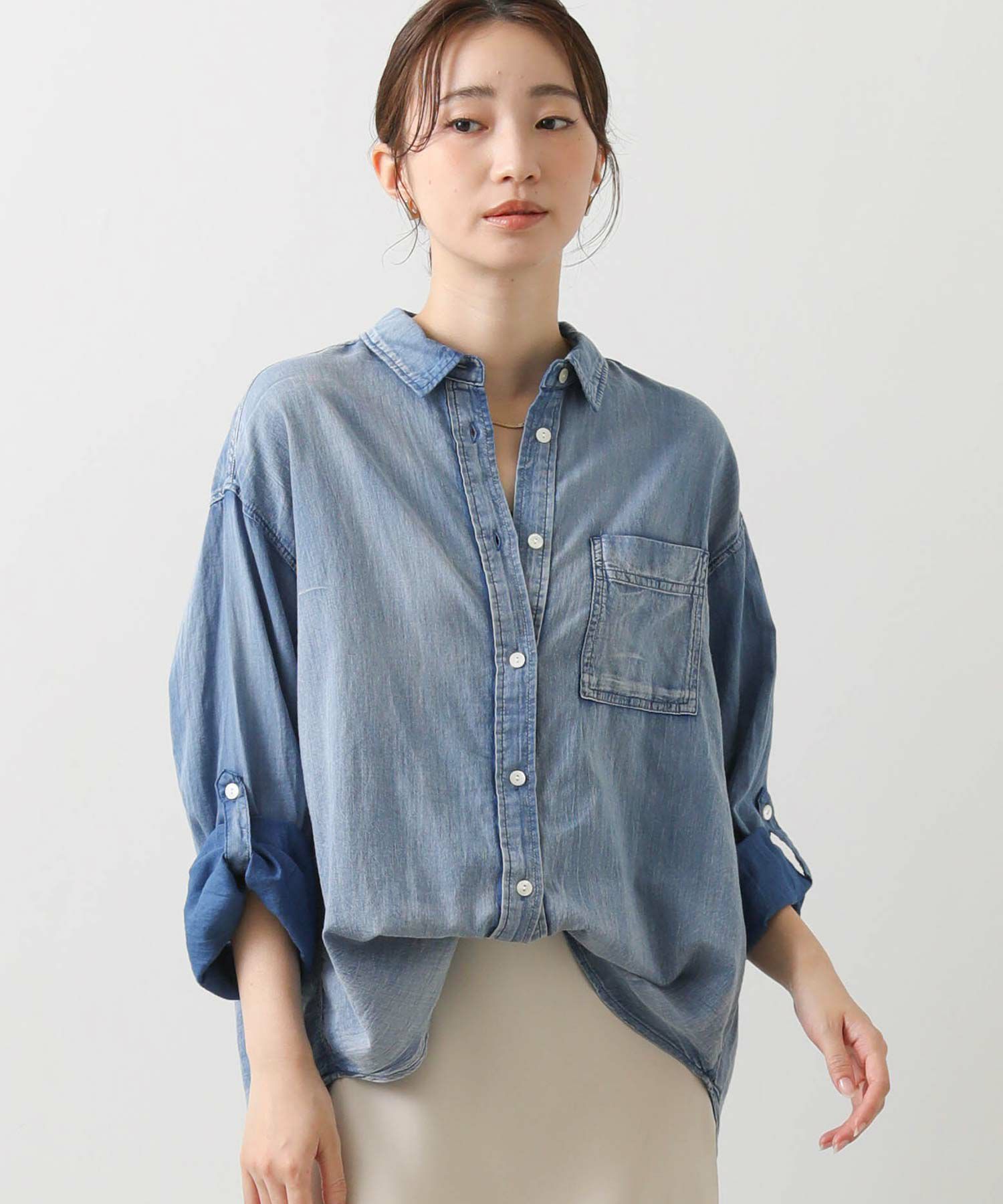 Gready Brilliantシアーデニム長袖シャツ | SEKIMIKI Online