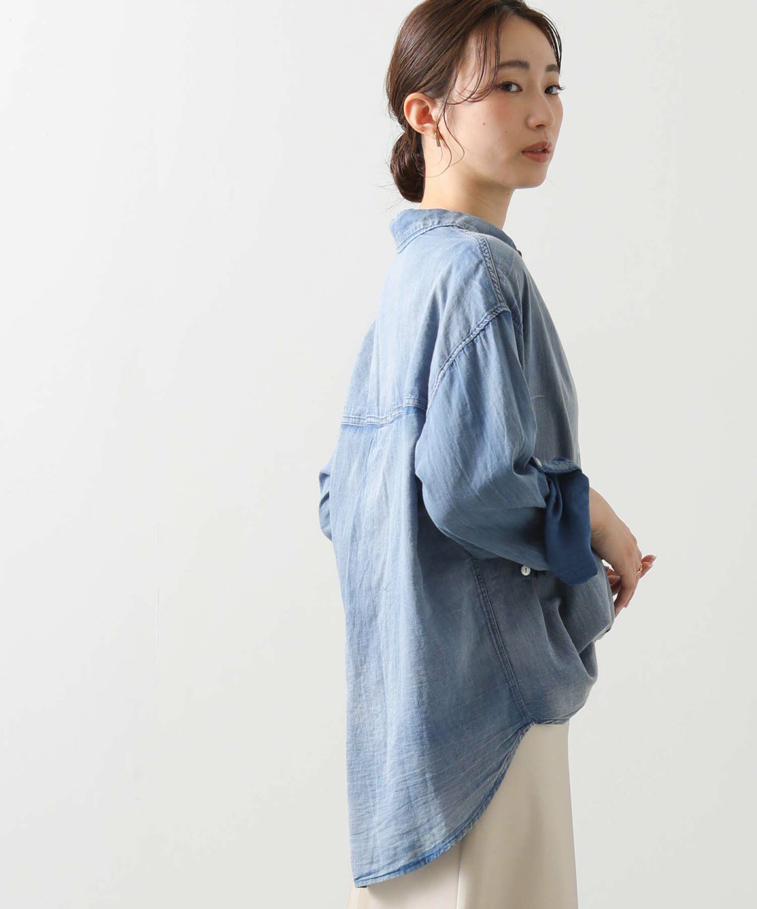 Gready Brilliant シアーデニムシャツ　今季 Gready Brilliant｜Gready Brilliant/(W)1_シアーデニムシャツLS