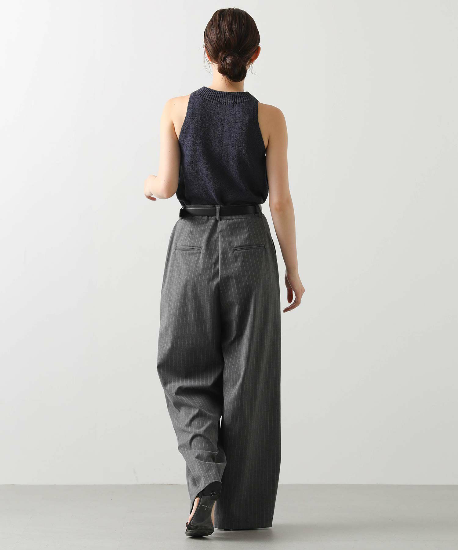 Gready Brilliants.ストライプタックワイドパンツ | SEKIMIKI Online