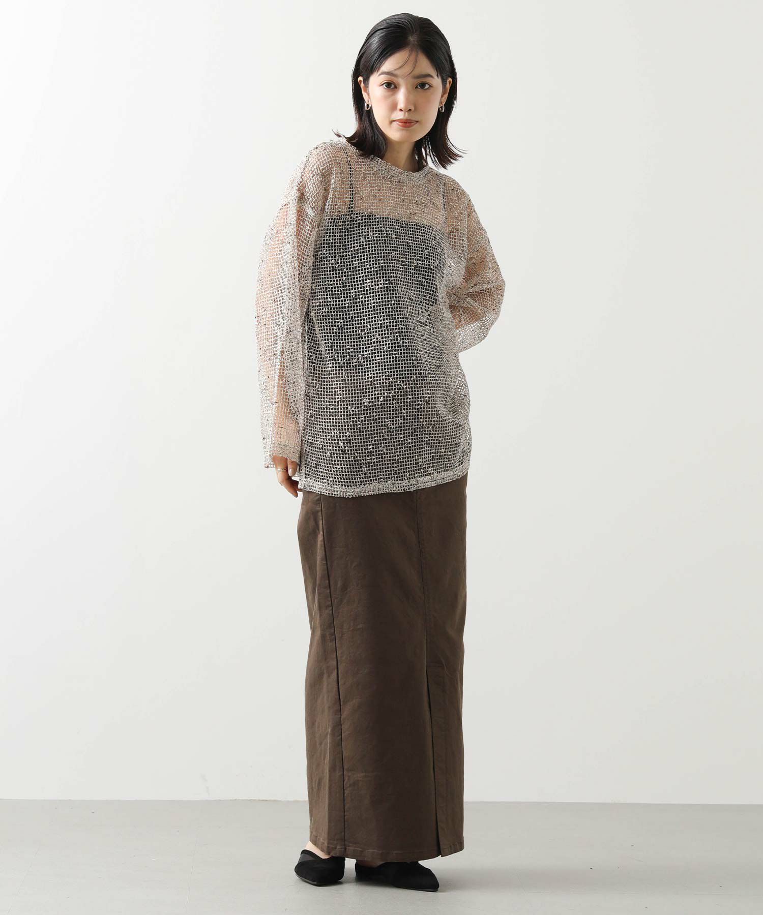 Gready Brilliants.2WAY杢ノットネットカットソー | SEKIMIKI Online