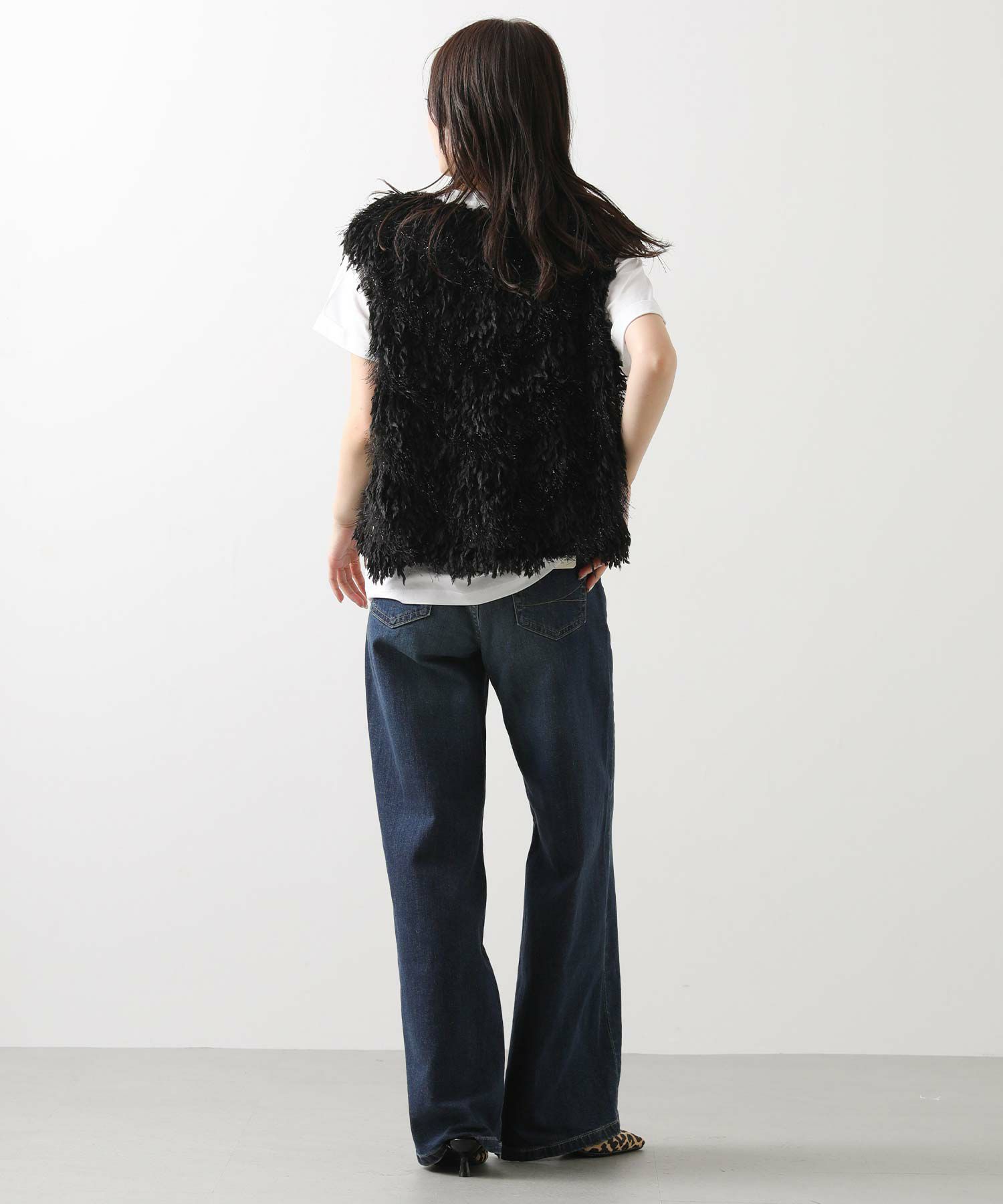 Gready Brilliants.ラメシャギージャガードベスト | SEKIMIKI Online