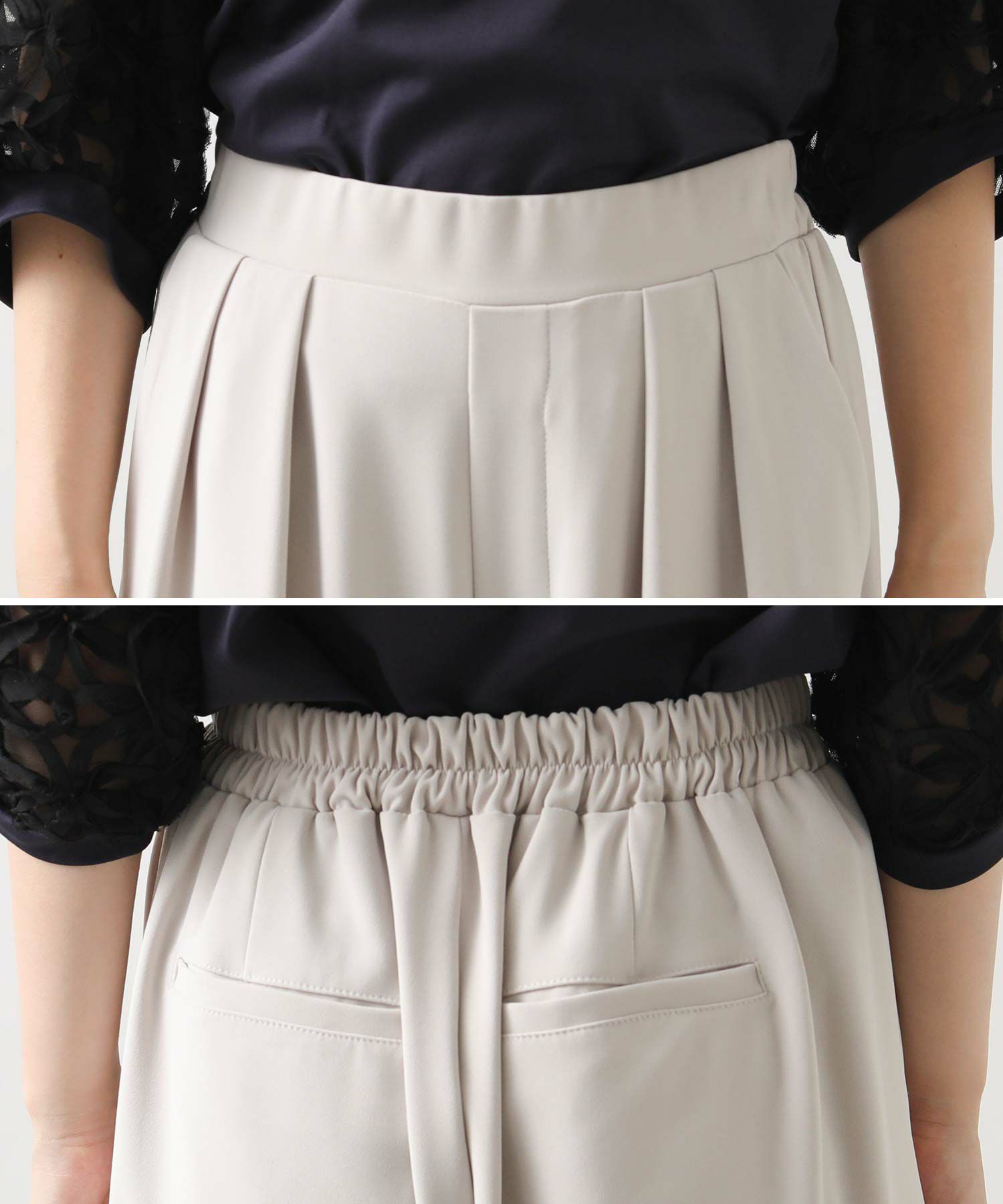 Gready Brilliant2タックワイドパンツ | SEKIMIKI Online