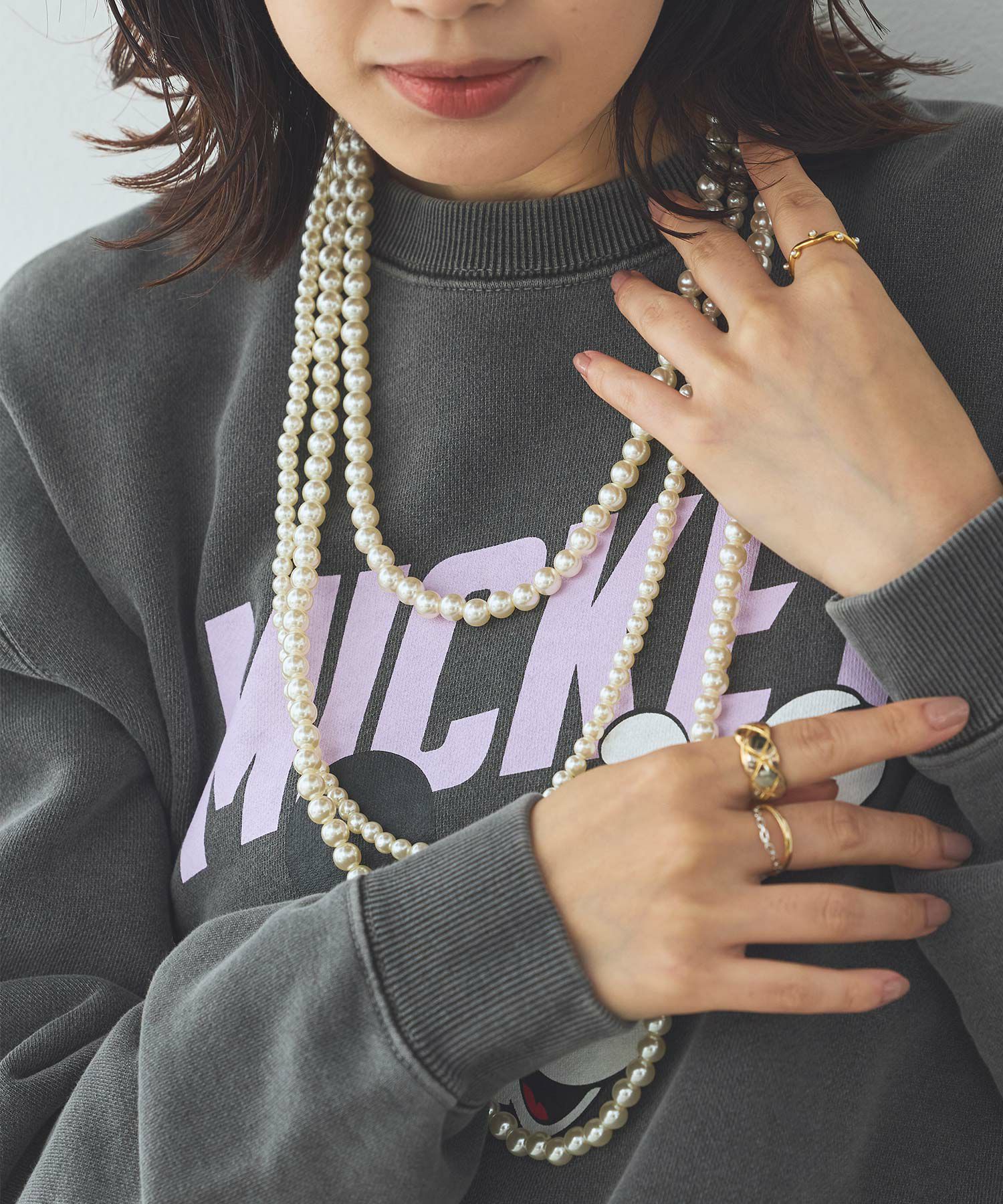 Gready Brilliant3連パールネックレス | SEKIMIKI Online