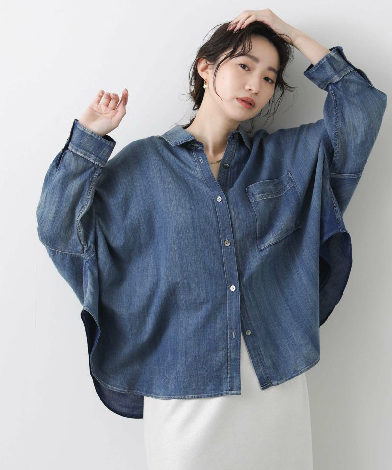 Gready Brilliantドルマンデニム長袖シャツ | SEKIMIKI Online