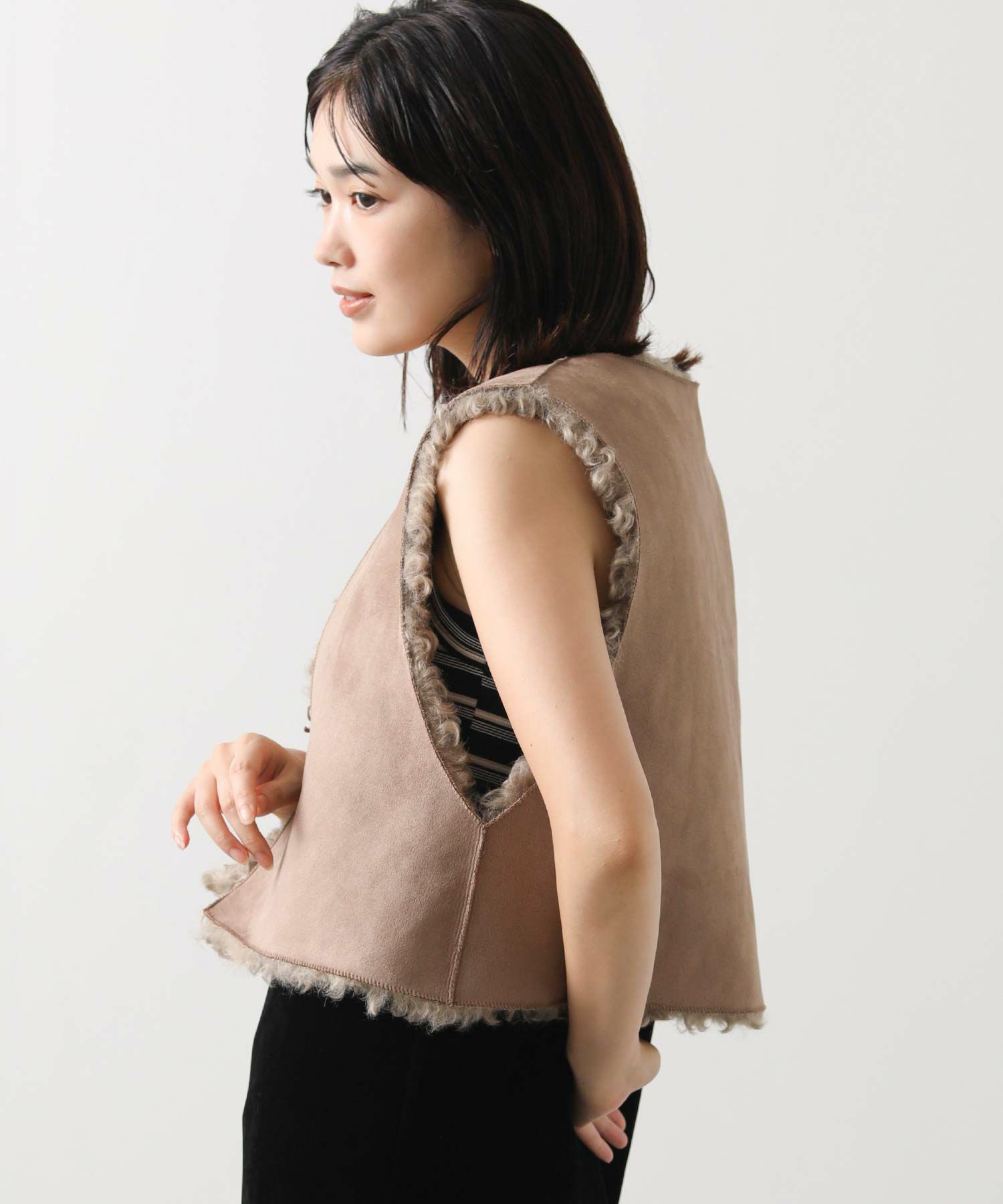 Gready Brilliantファーショートベスト | SEKIMIKI Online