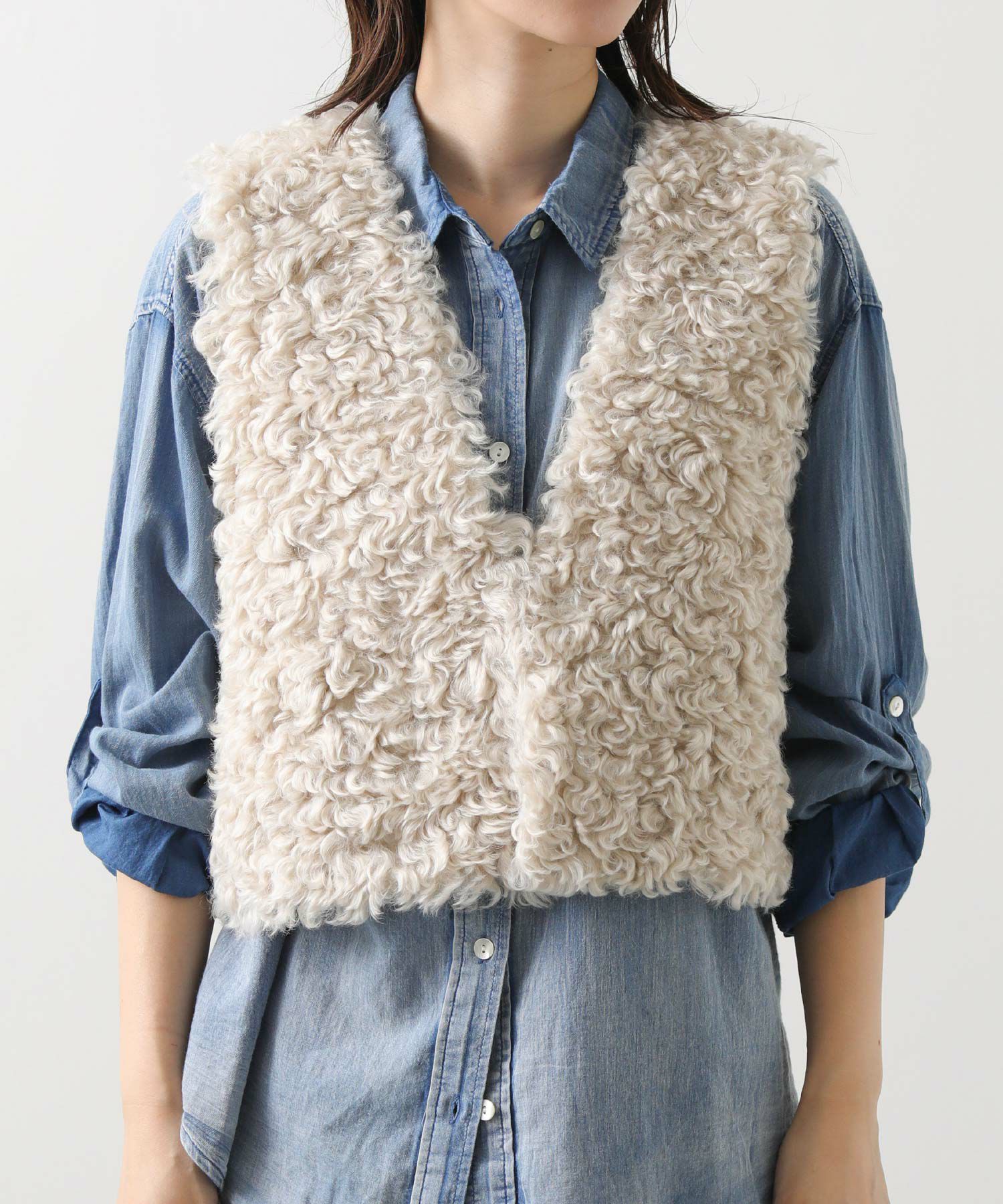 Gready Brilliantファーショートベスト | SEKIMIKI Online