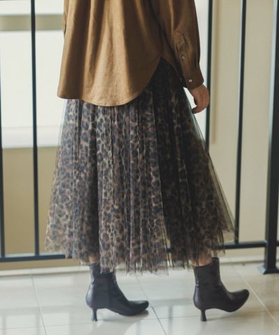 Gready Brilliant<br>レオパードチュールスカート