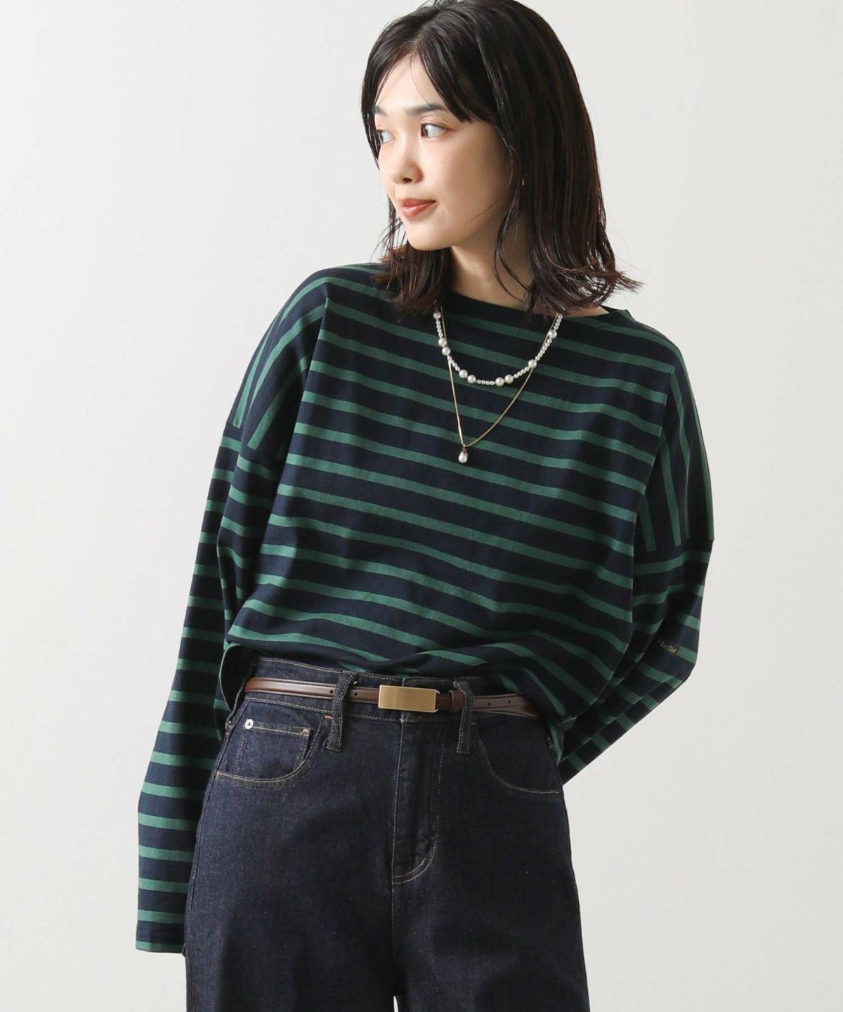 ネイビー×グリーン