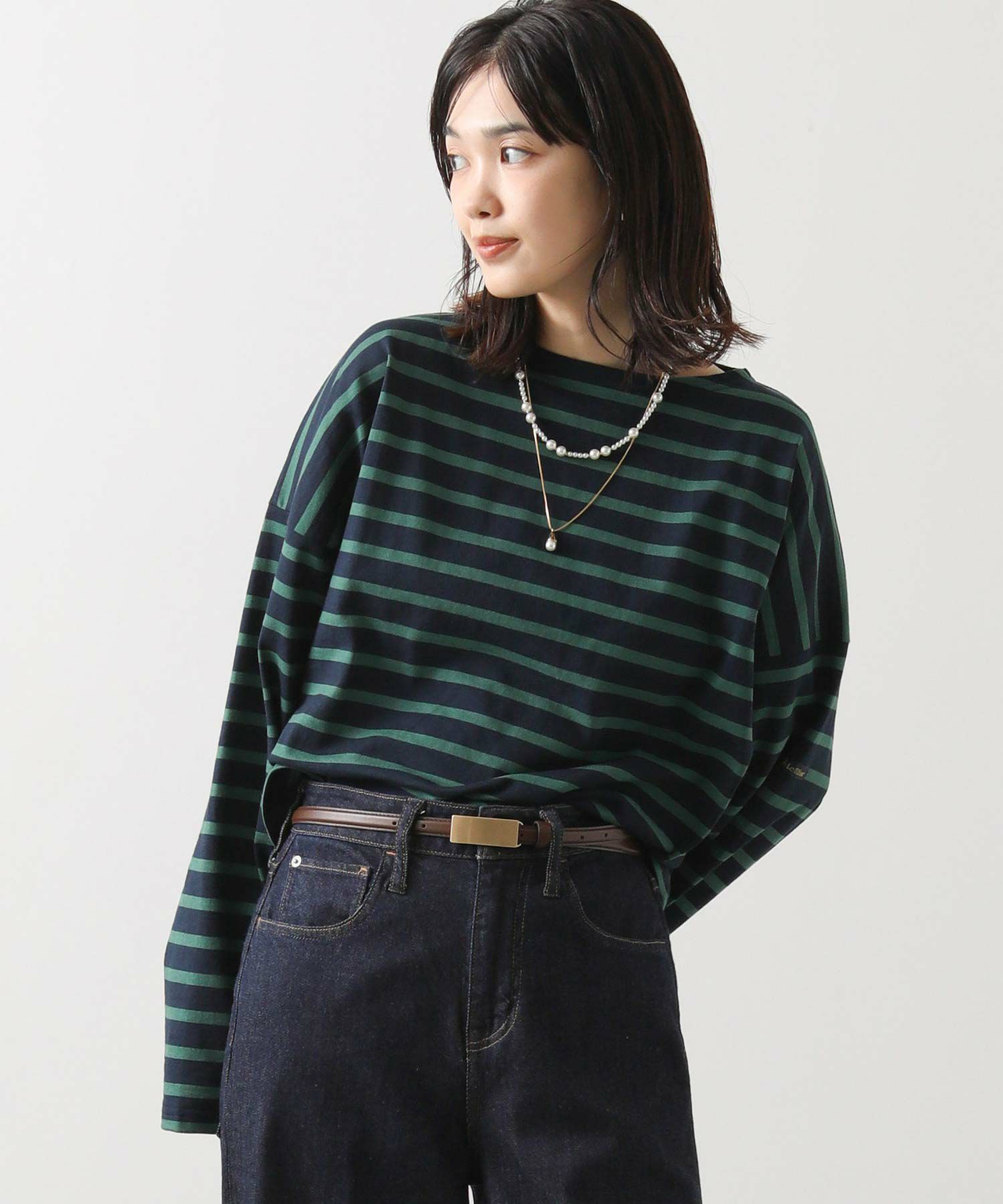 ネイビー×グリーン