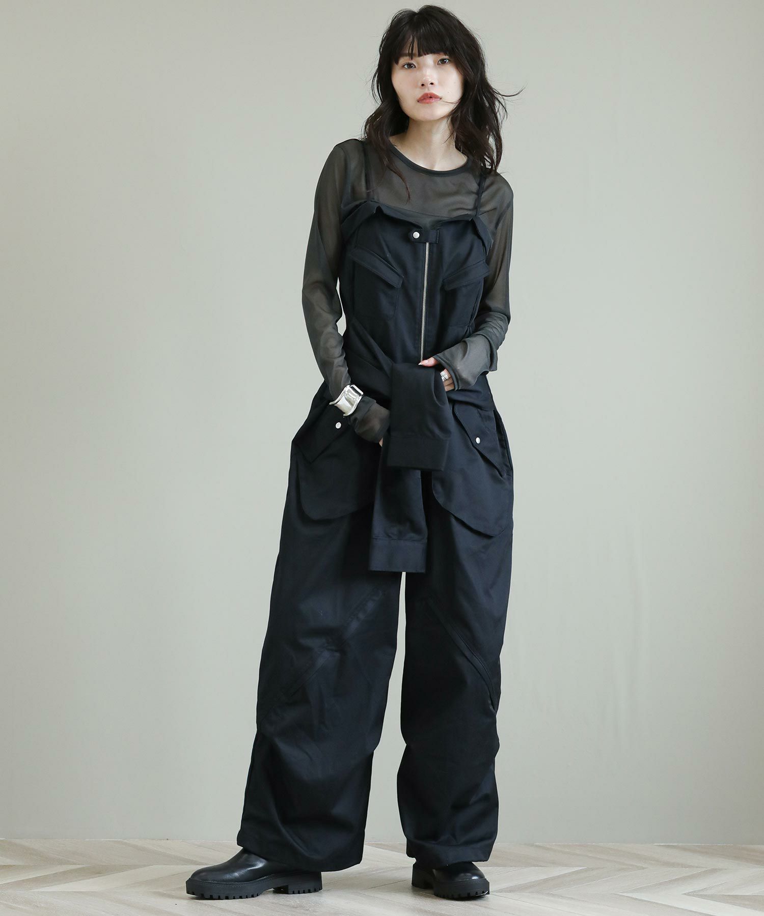 【Knuth Marf/クヌースマーフ】レースアップオールインワン Knuth Marf（クヌースマーフ）の「【Knuth Marf/クヌースマーフ