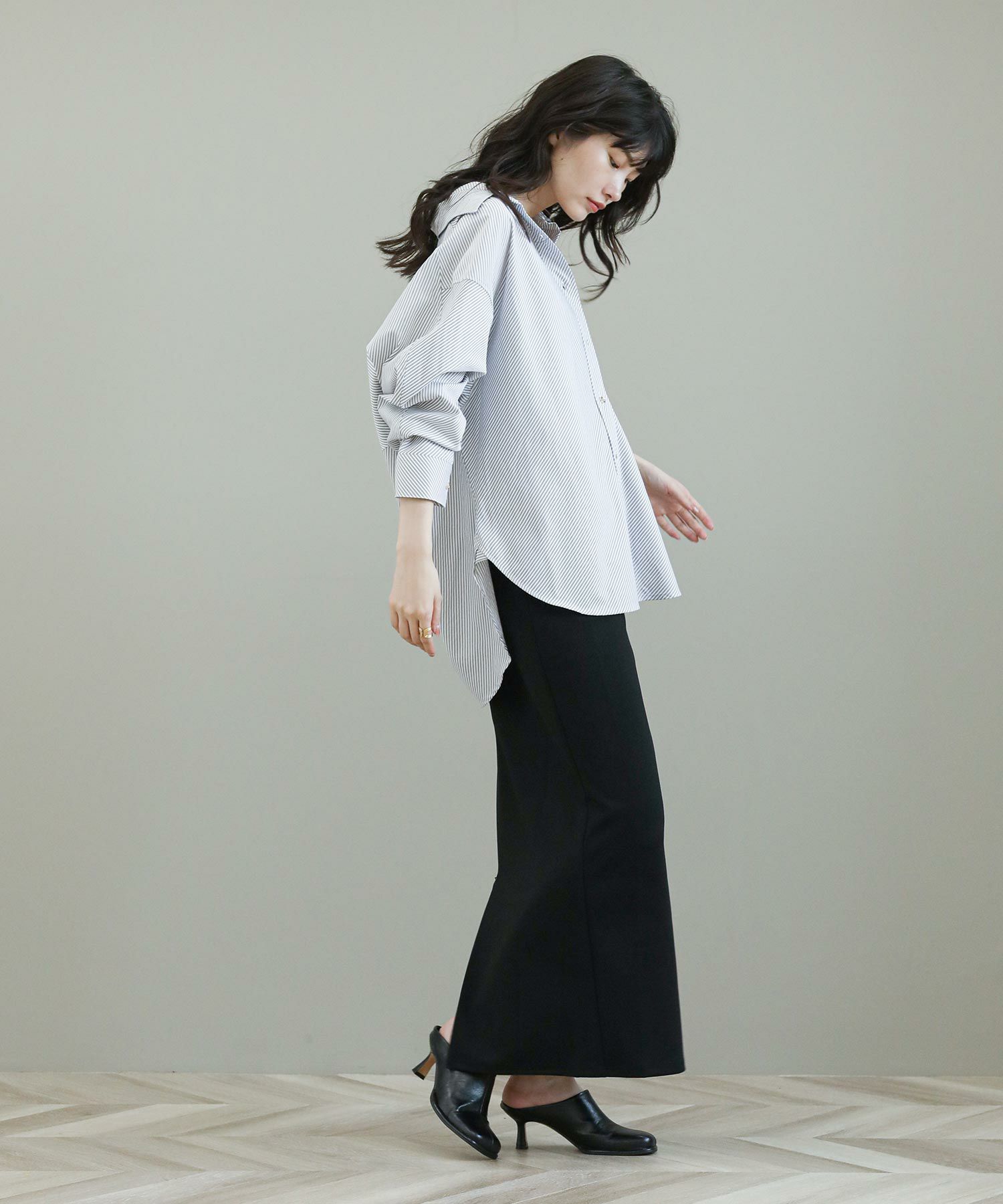 The rejoiceバイアスストライプシャツ | SEKIMIKI Online