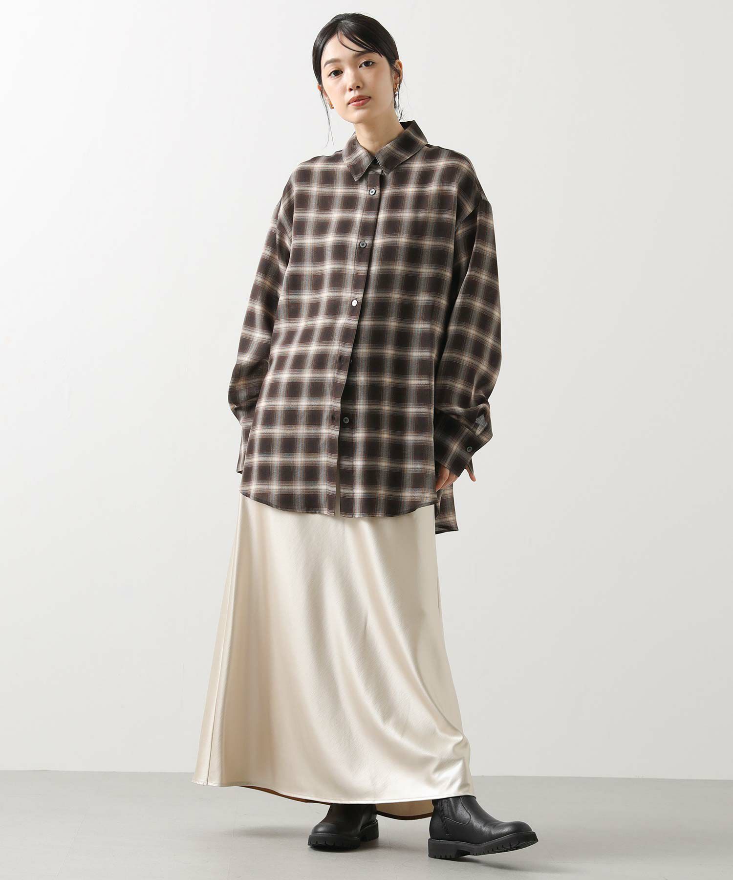 Gready Brilliantグレンチェックオーバーシャツ | SEKIMIKI Online