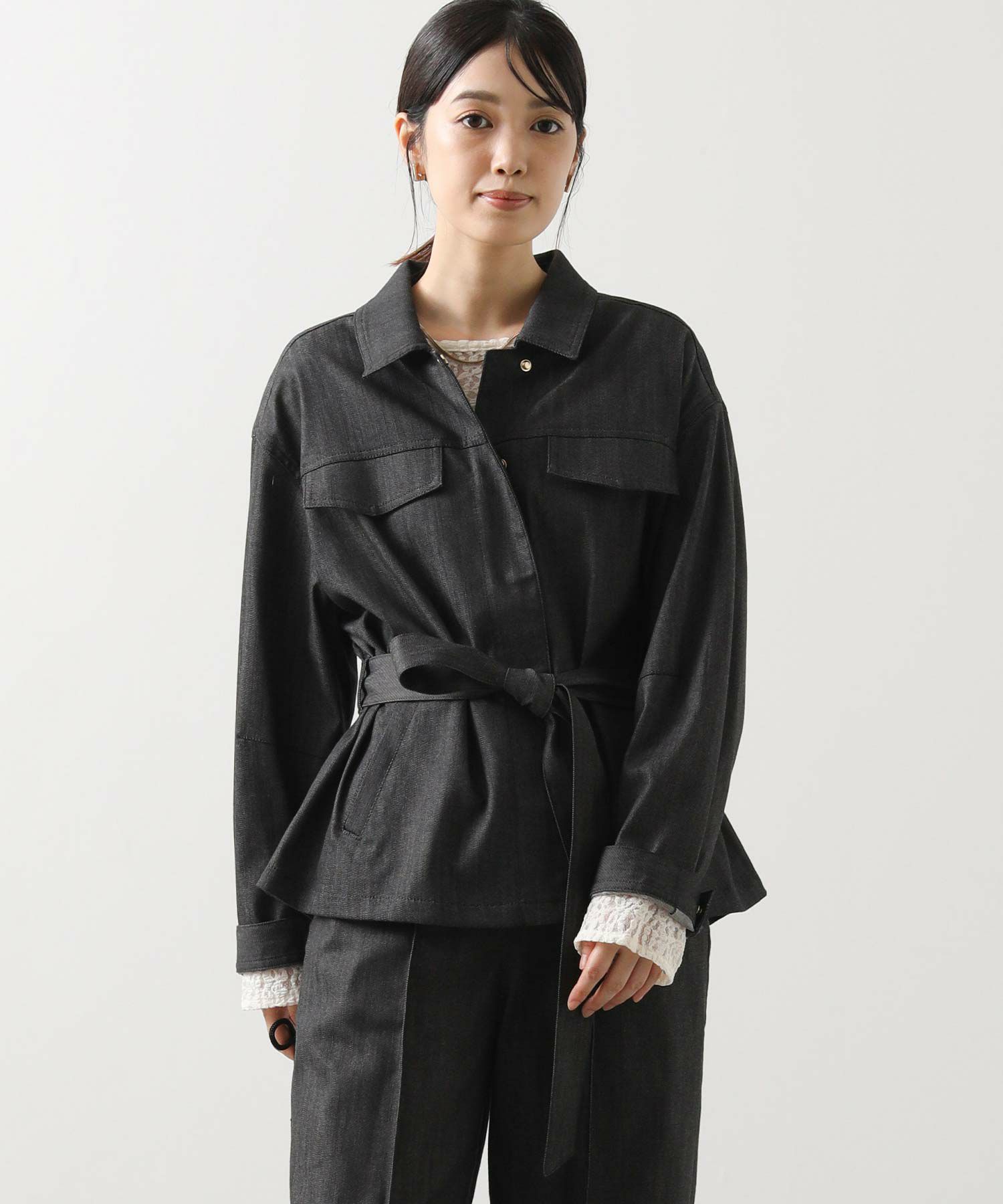 Gready Brilliants.デニムベルト付きジャケット | SEKIMIKI Online