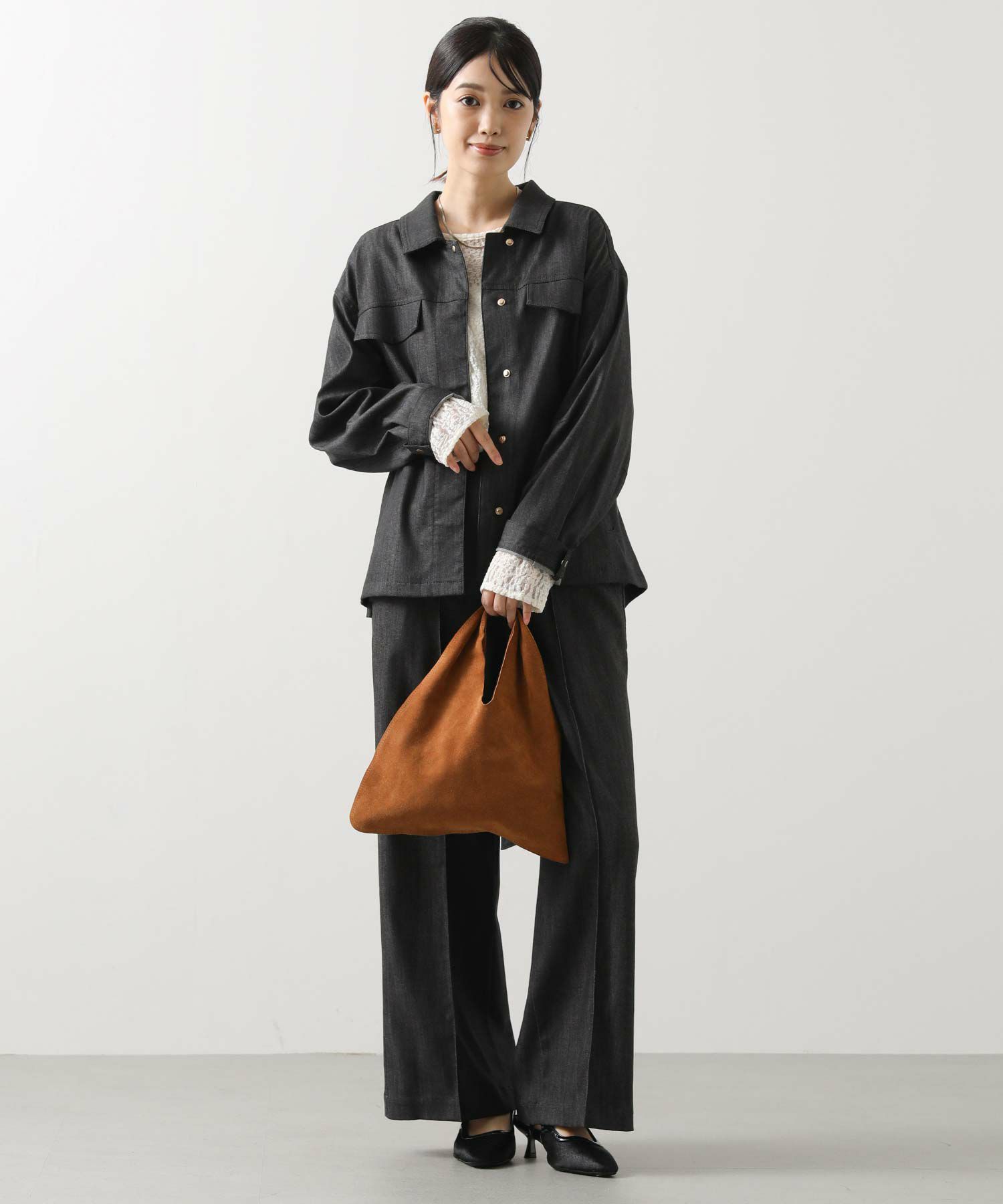 Gready Brilliants.デニムベルト付きジャケット | SEKIMIKI Online