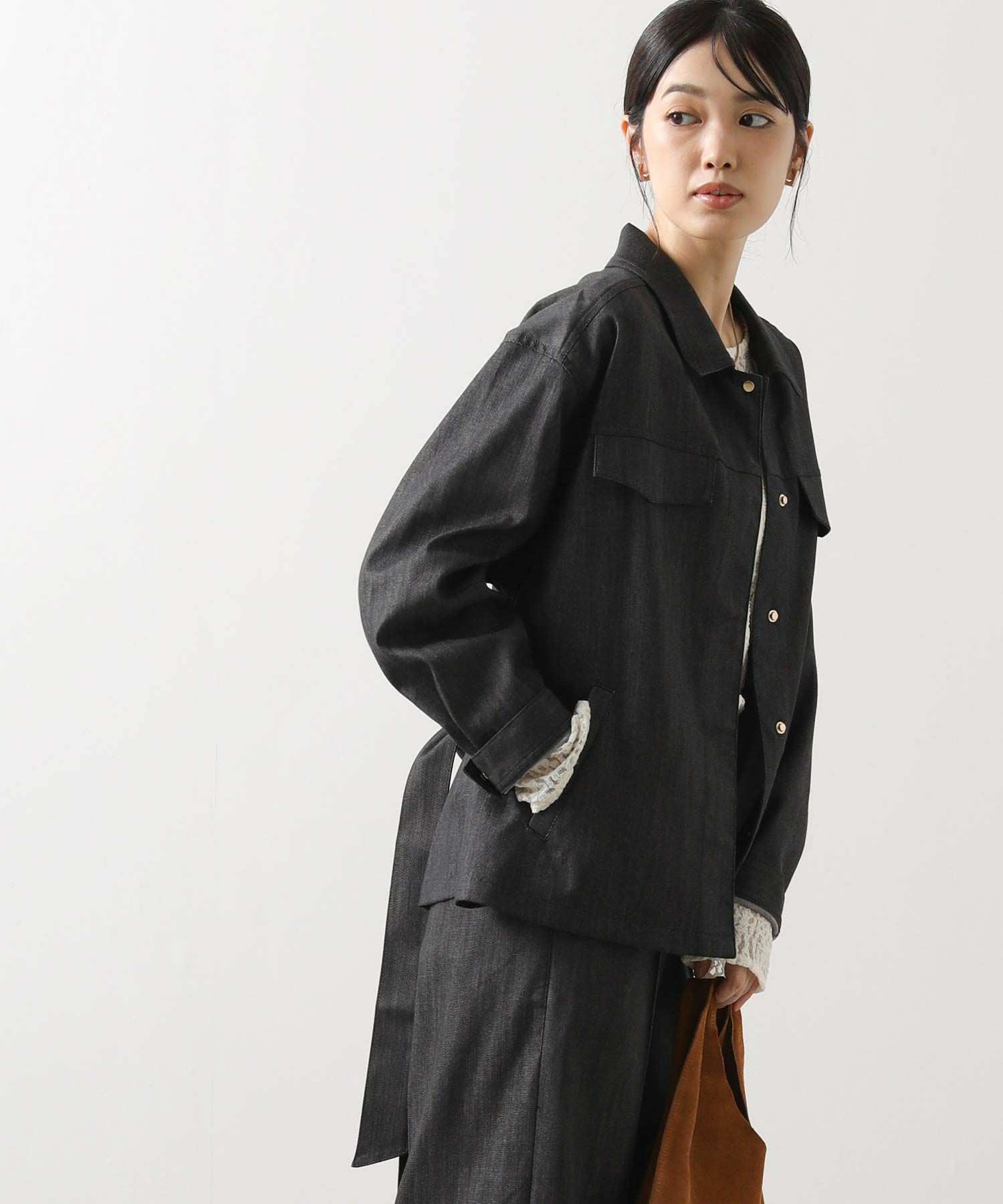 グレディブリリアン　デニムジャケット グレディ ブリリアン Gready Brilliant ステッチノーカラーデニム