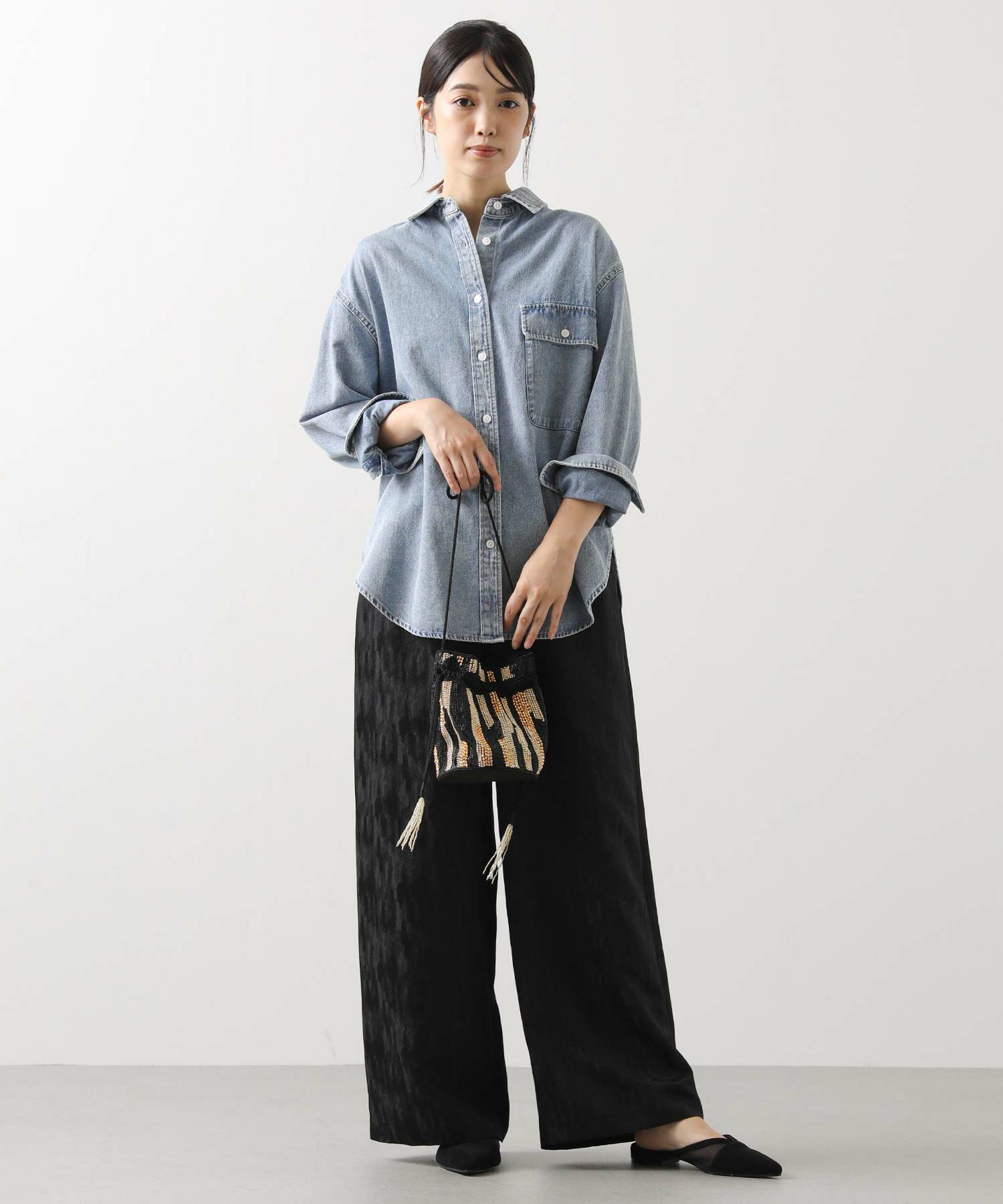 パンツ Gready Brilliant Healthy Baggy Gready Brilliantジャガードイージーワイドパンツ | SEKIMIKI Online
