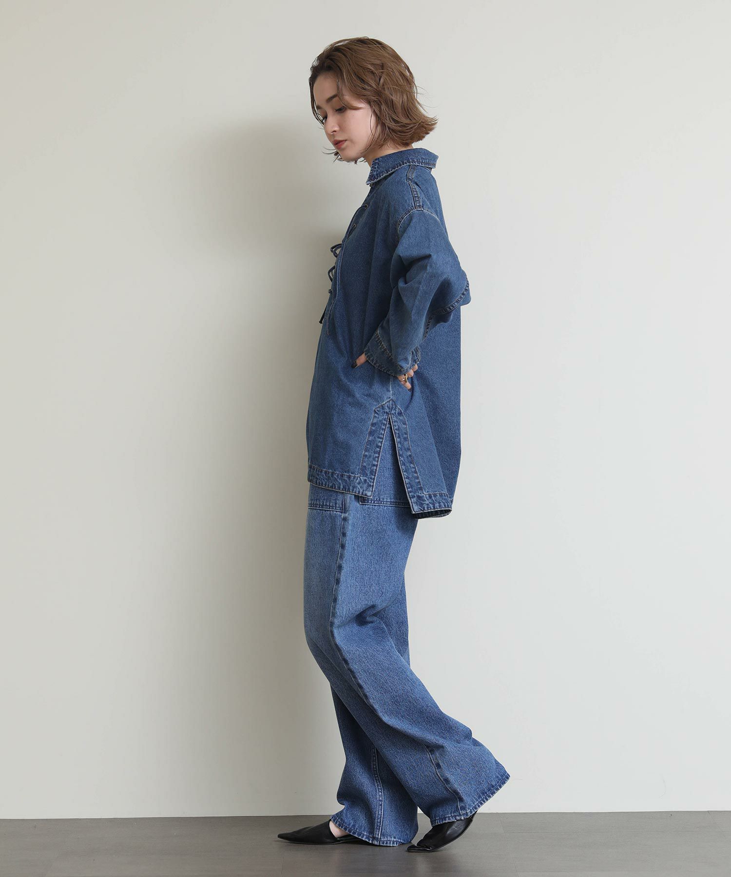 knattii　ベイカーデニムパンツ Re Fiinas.ベイカーデニムパンツ | SEKIMIKI Online