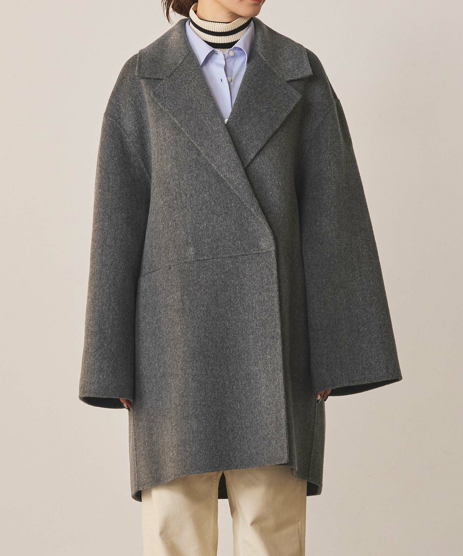 Gready BrilliantWフェイス大衿ダブルコート | SEKIMIKI Online