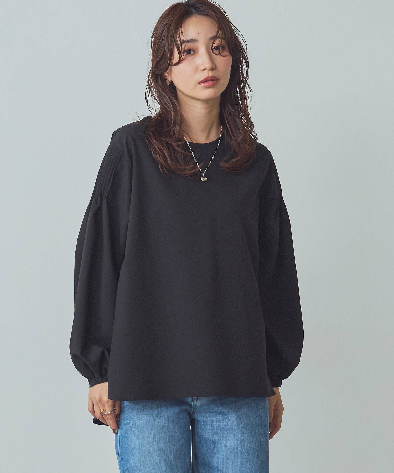 Gready BrilliantVネックシャギーベストSETトップス | SEKIMIKI Online