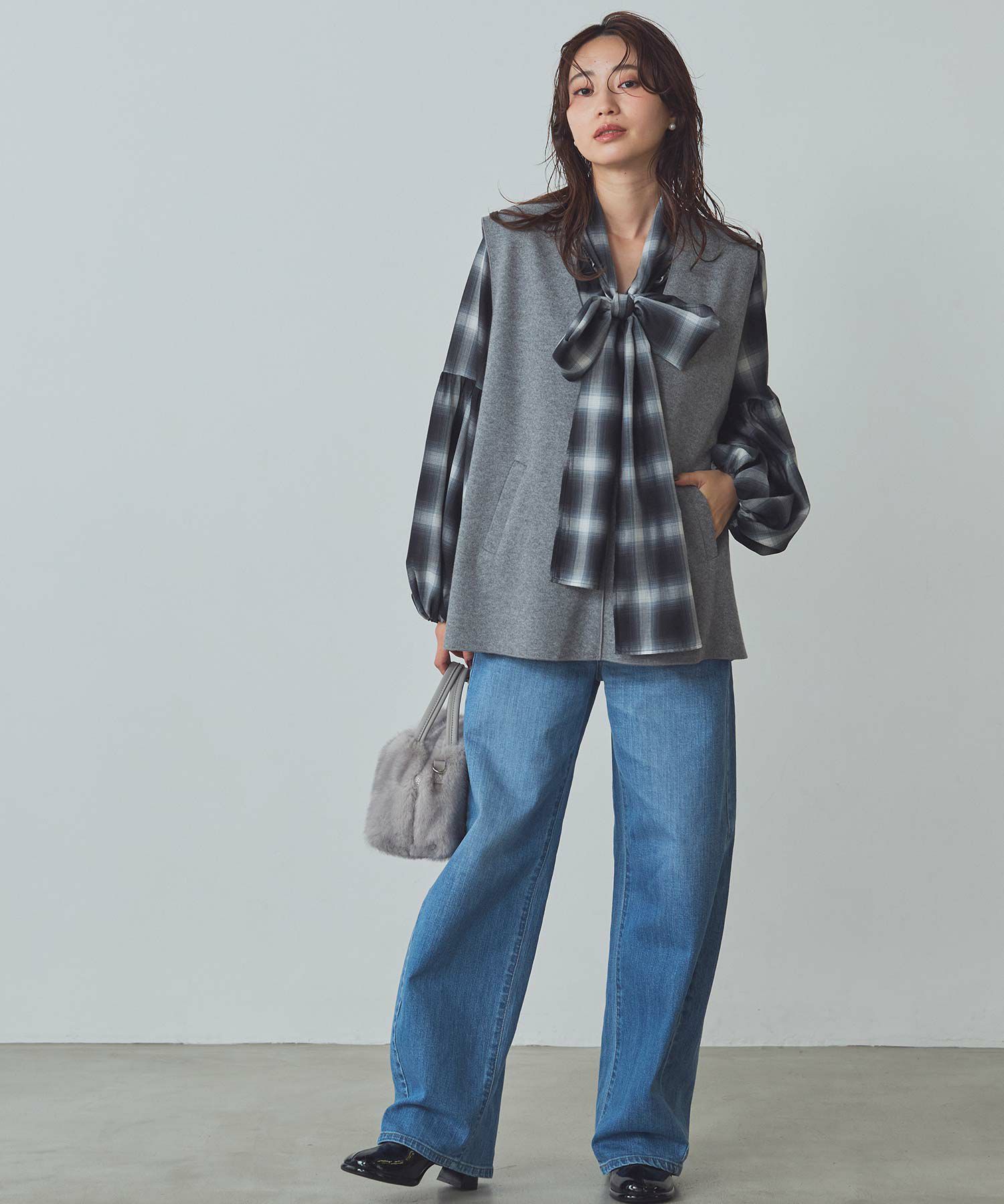 Gready BrilliantWフェイスVネックベスト | SEKIMIKI Online