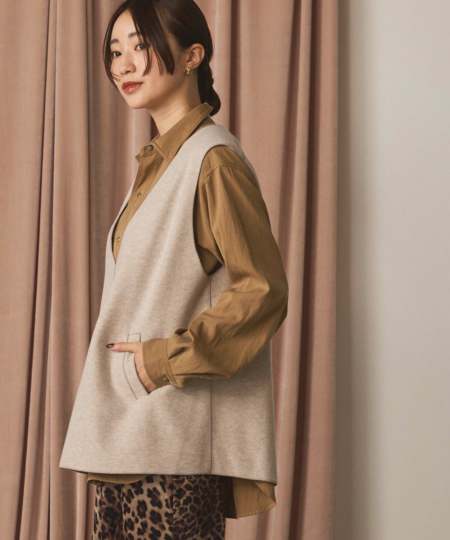 Gready BrilliantWフェイスVネックベスト | SEKIMIKI Online